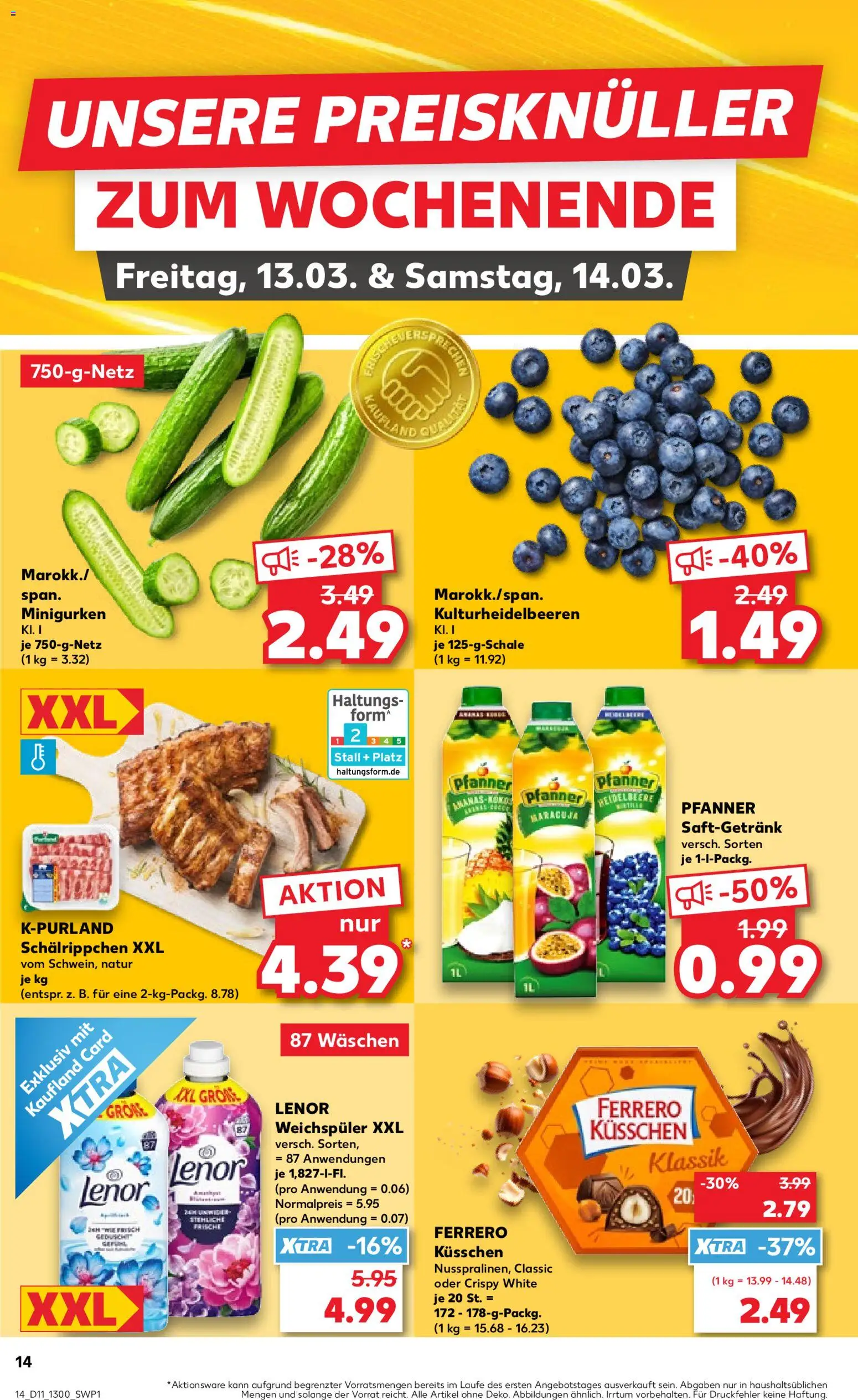Kaufland Prospekt Köln	 – gültig ab 12.03.2026 | Seite: 14 | Produkte: Lenor, Weichspüler