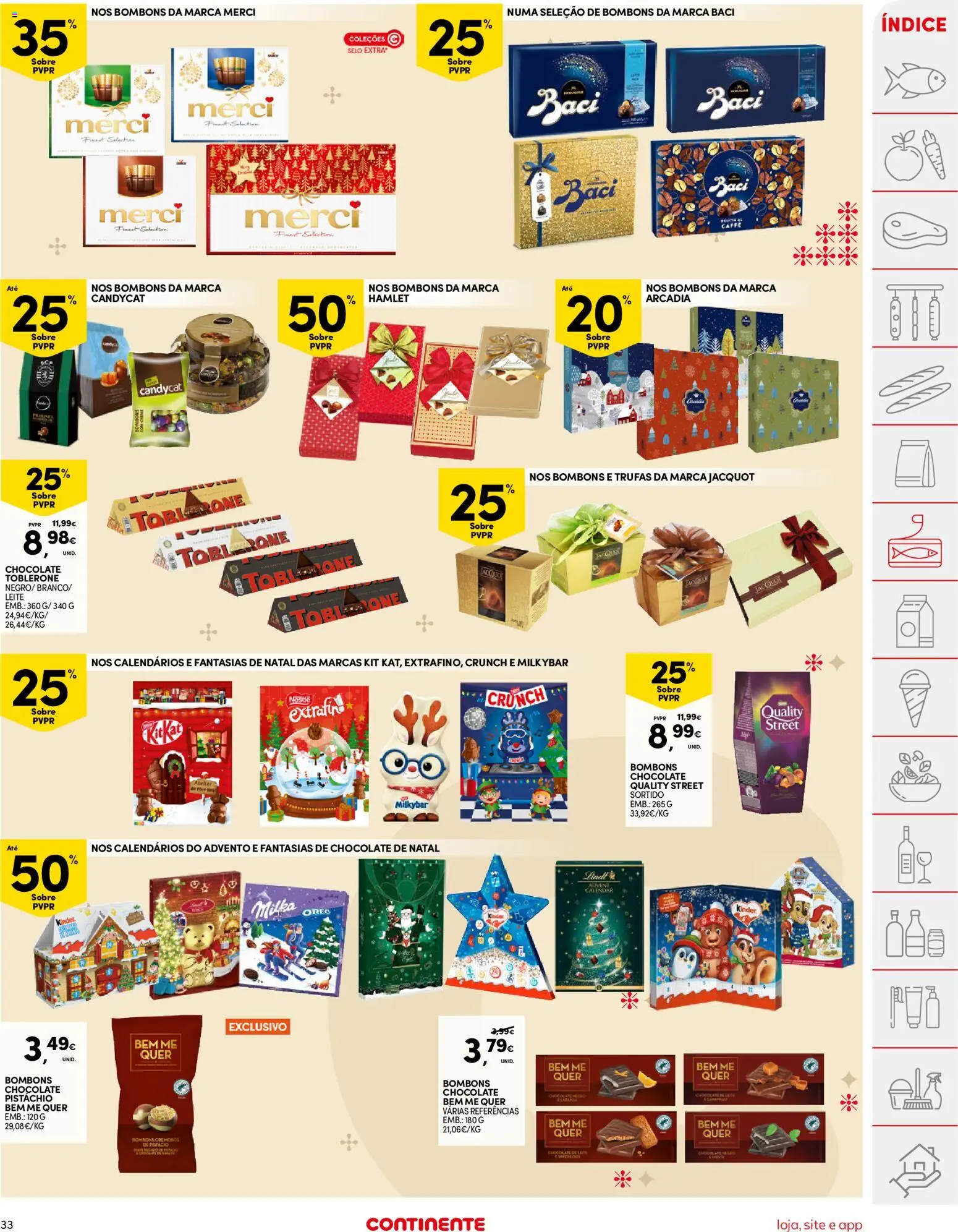 Continente folheto │ válido de 02.12.2025 | Página: 33 | Produtos: Leite, Chocolate