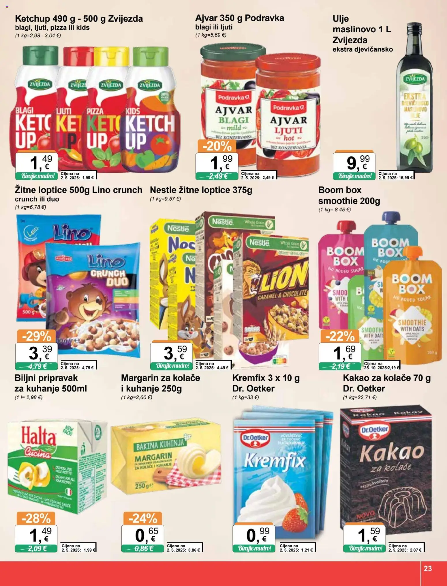 KTC katalog | vrijedi od 05.11.2025 | Stranica: 23 | Proizvodi: Pizza, Podravka, Margarin, Kuhinja
