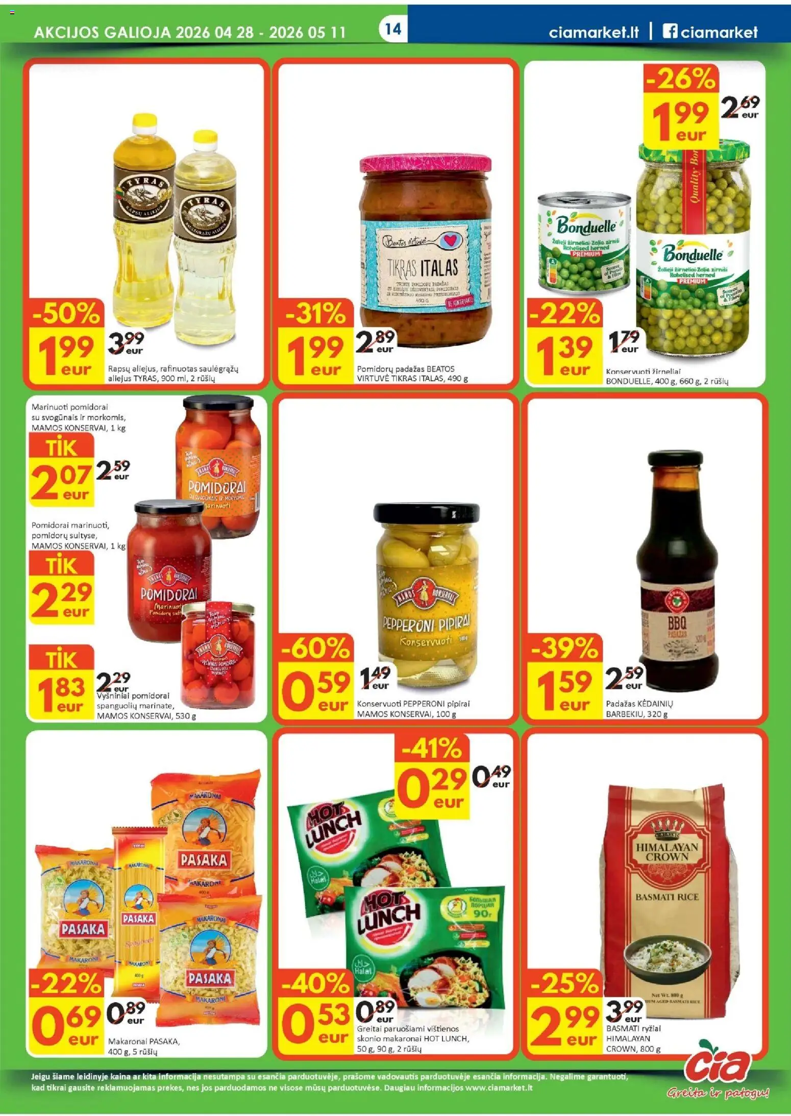 ČIA MARKET akcijos nuo 28.04.2026 | Puslapis: 14