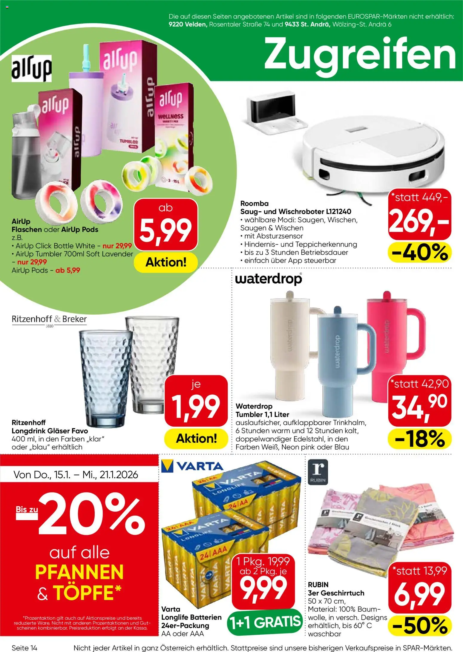 Eurospar Flugblatt - Kärnten gültig ab 15.01.2026 | Seite: 14