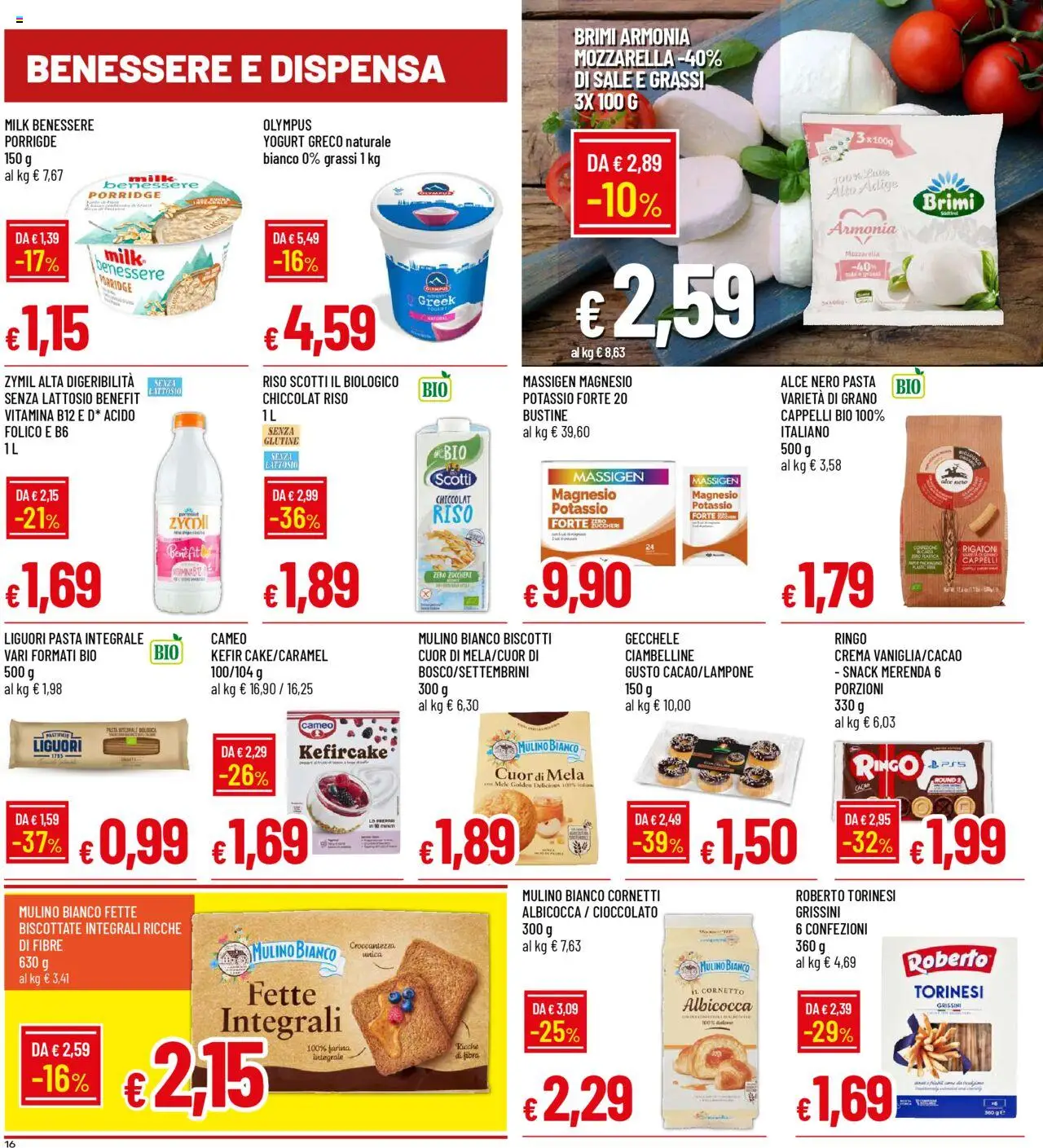 Volantino Galassia del 07.08.2025 | Pagina: 16 | Prodotti: Yogurt, Cioccolato, Mele, Grissini