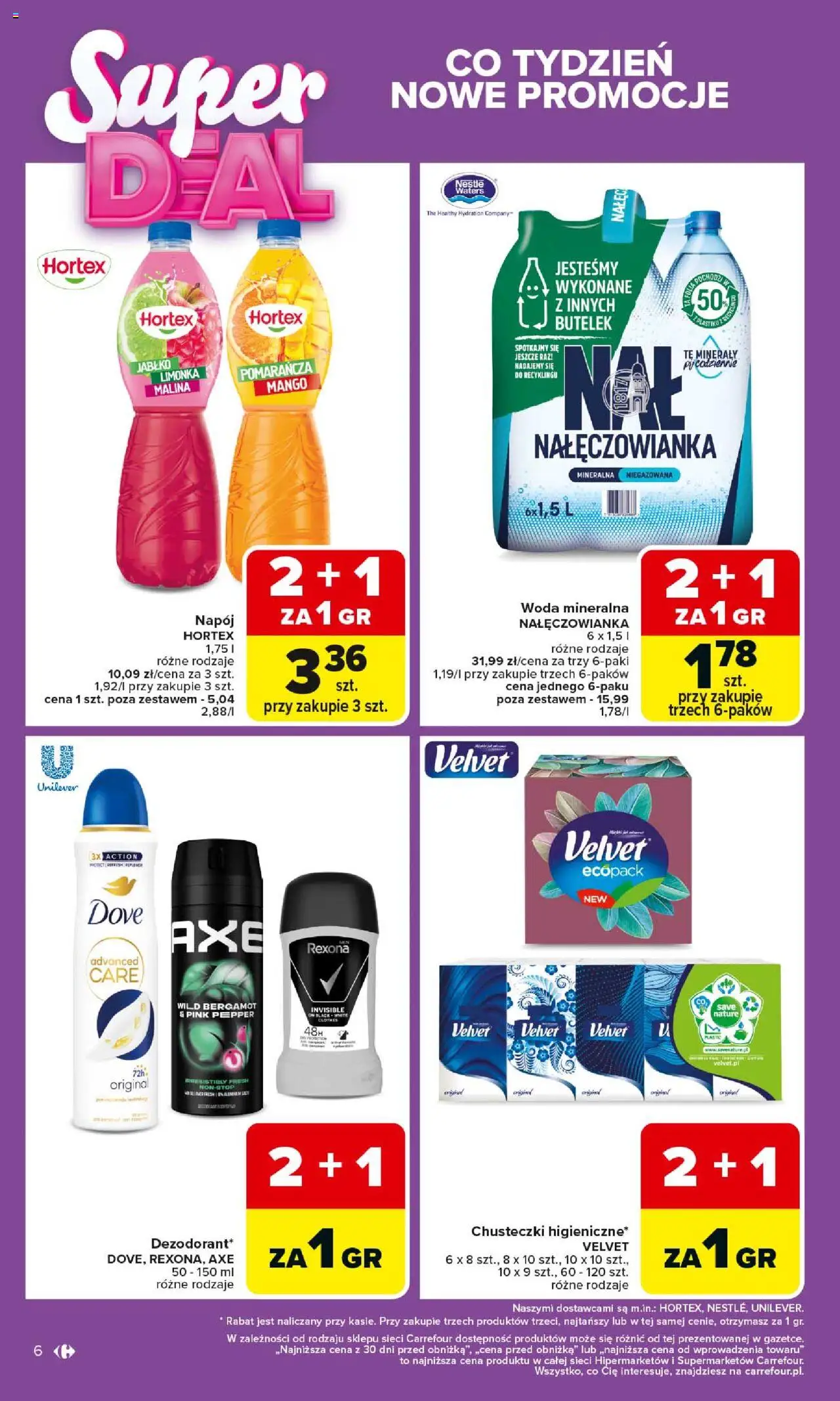 Carrefour Gazetka od 06.10.2025 | Strona: 6 | Produkty: Mango, Limonka, Malina, Woda