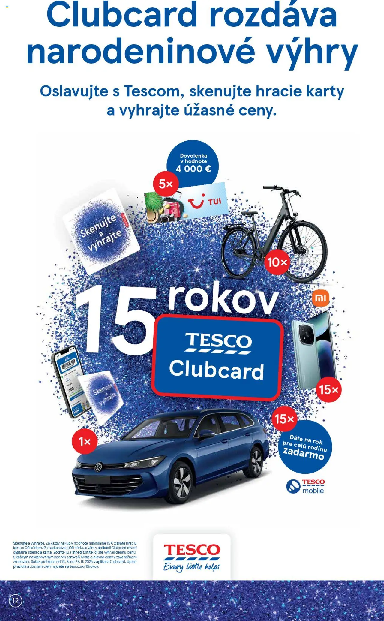 Nové Tesco akcie – leták je platný od 17.09.2025 | Strana: 12 | Produkty: Xiaomi