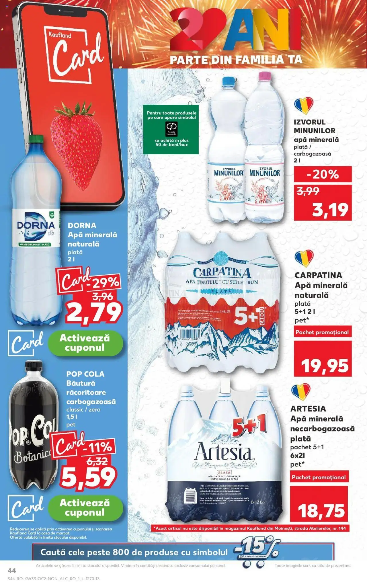 Catalog Kaufland - Alexandria – valabil de la 13.08.2025 | Pagină: 44 | Produse: Yazı tahtası kalemi, Amerikan servis, Pește, Apă