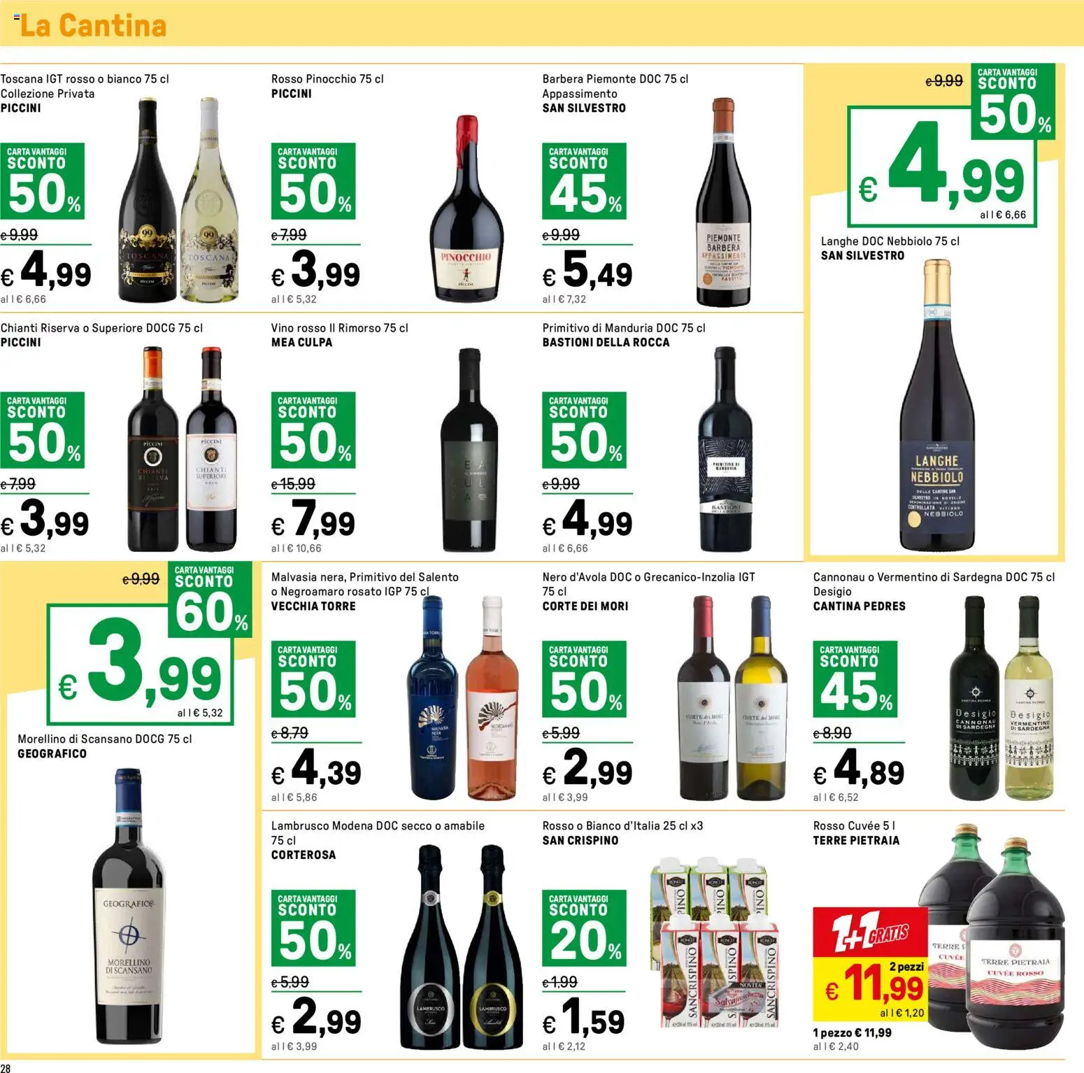 Volantino Iper del 07.01.2026 | Pagina: 28 | Prodotti: Vino, Vino rosso