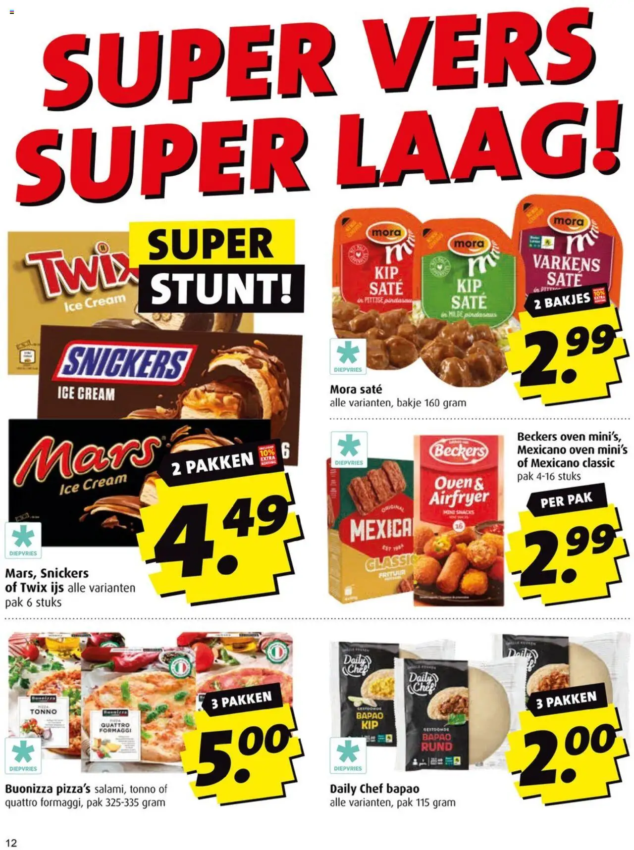  | Pagina: 12 | Producten: Snacks, Pizza, Oven, Snickers