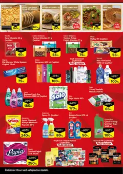 09.04.2026 tarihinden itibaren geçerli olan Onur Market kataloğu önizlemesi | Sayfa: 4 | Ürünler: Diş macunu, Yumuşatıcı, Deterjan, Simit