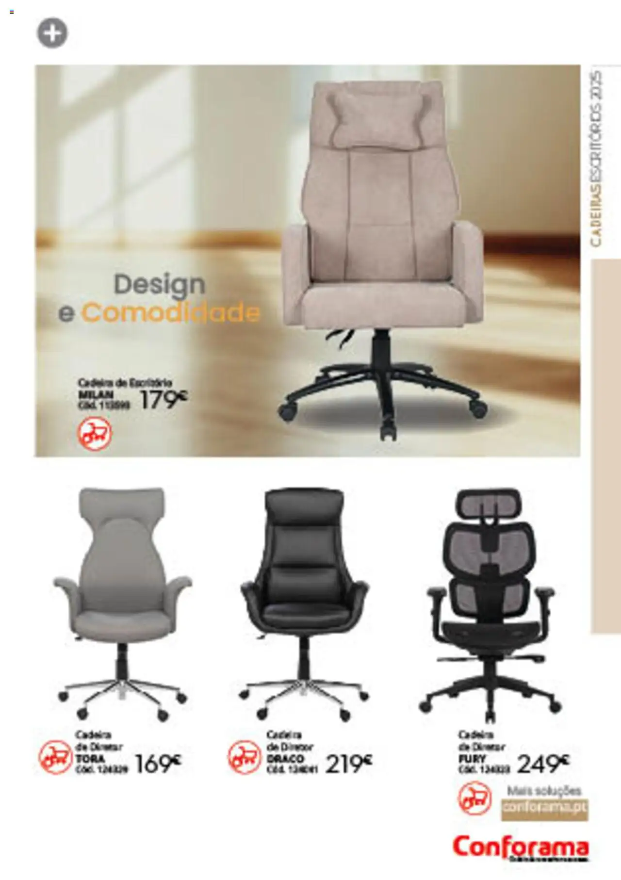 Conforama folheto │ válido de 13.08.2025 | Página: 11 | Produtos: Cadeiras, Cadeira de escritório, Cadeira