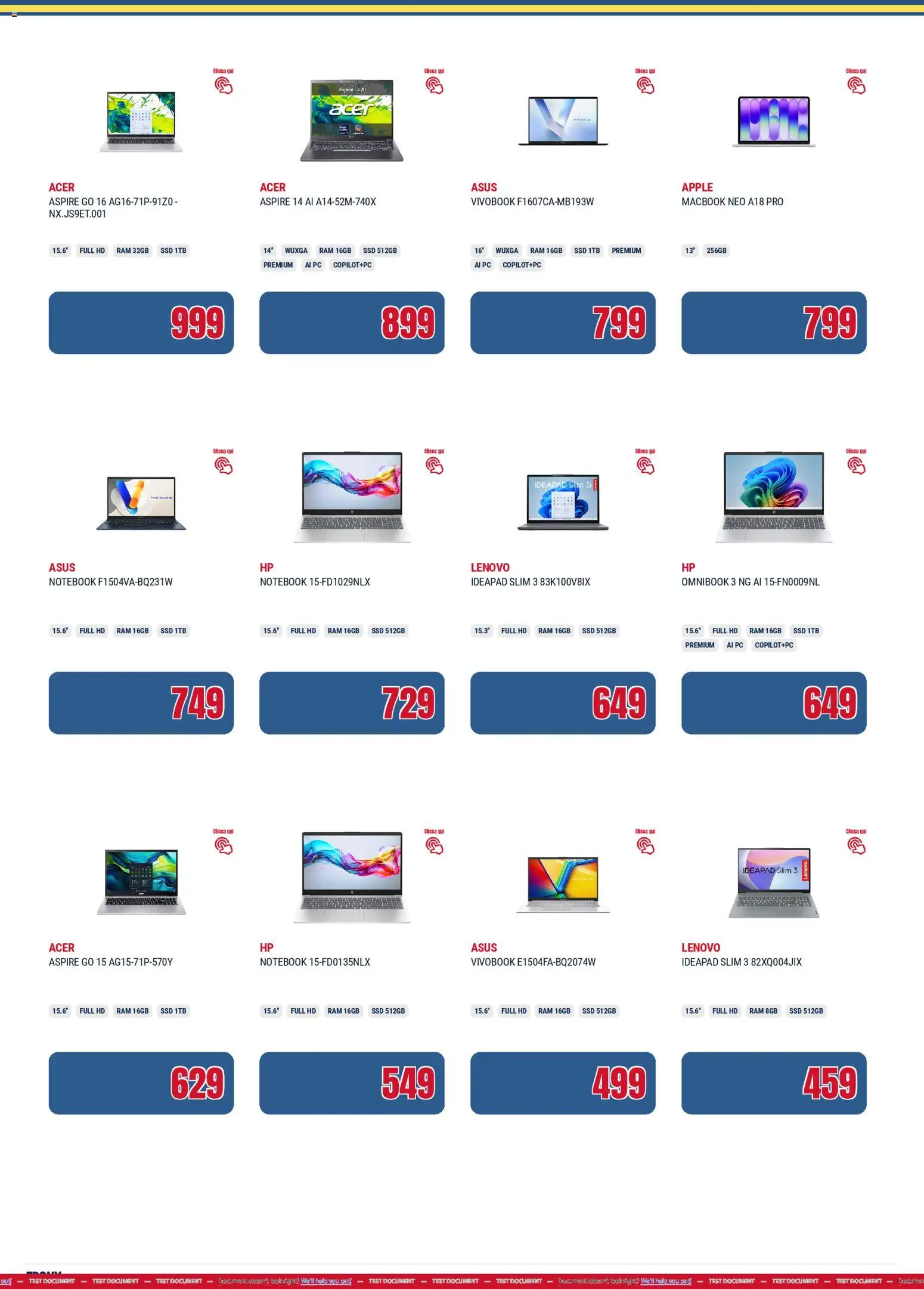 Volantino Trony del 02.04.2026 | Pagina: 2 | Prodotti: Notebook, PC, Macbook