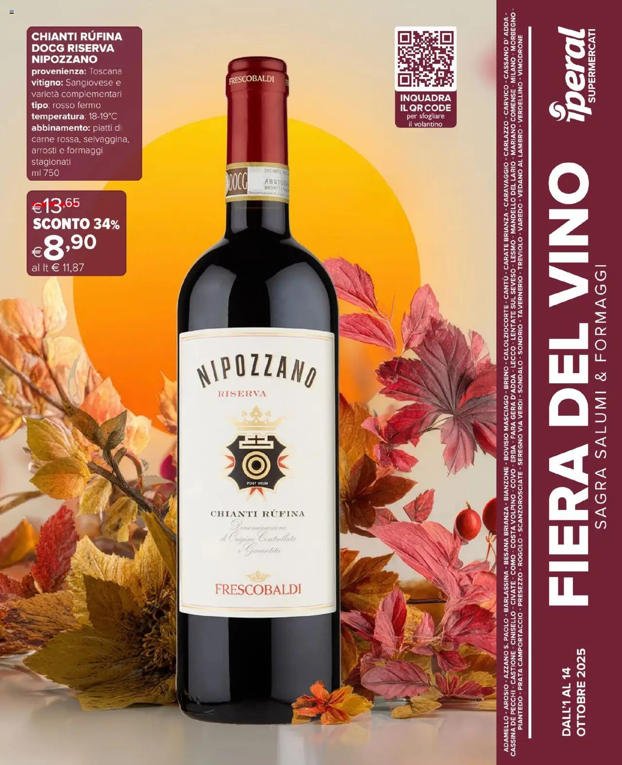 Volantino Iperal del 01.10.2025 | Pagina: 1 | Prodotti: Vino