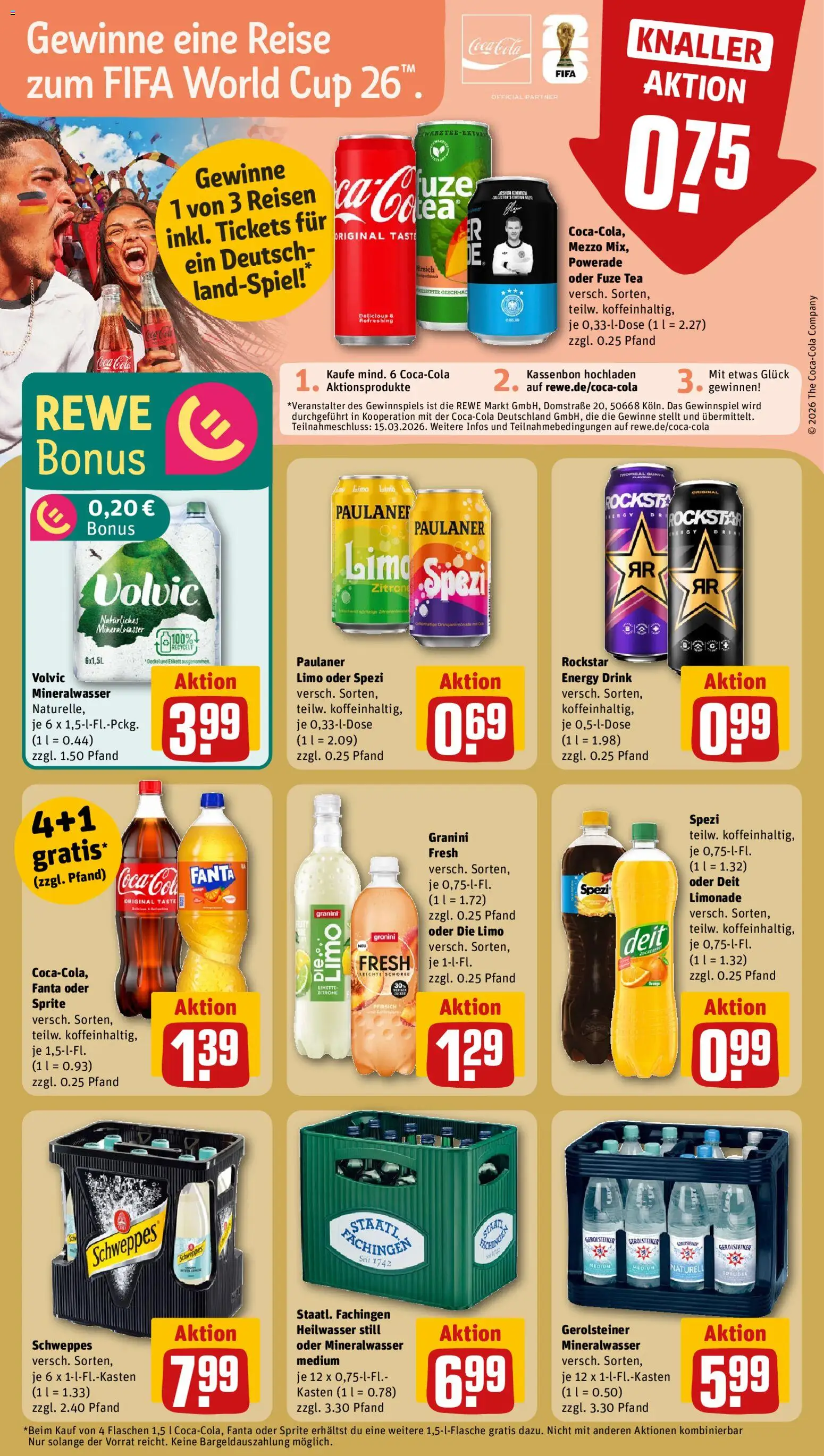 Rewe ihr Kaufpark Prospekt 	 – gültig ab 23.02.2026 | Seite: 18 | Produkte: Limonade, Mineralwasser, Granini, Gerolsteiner