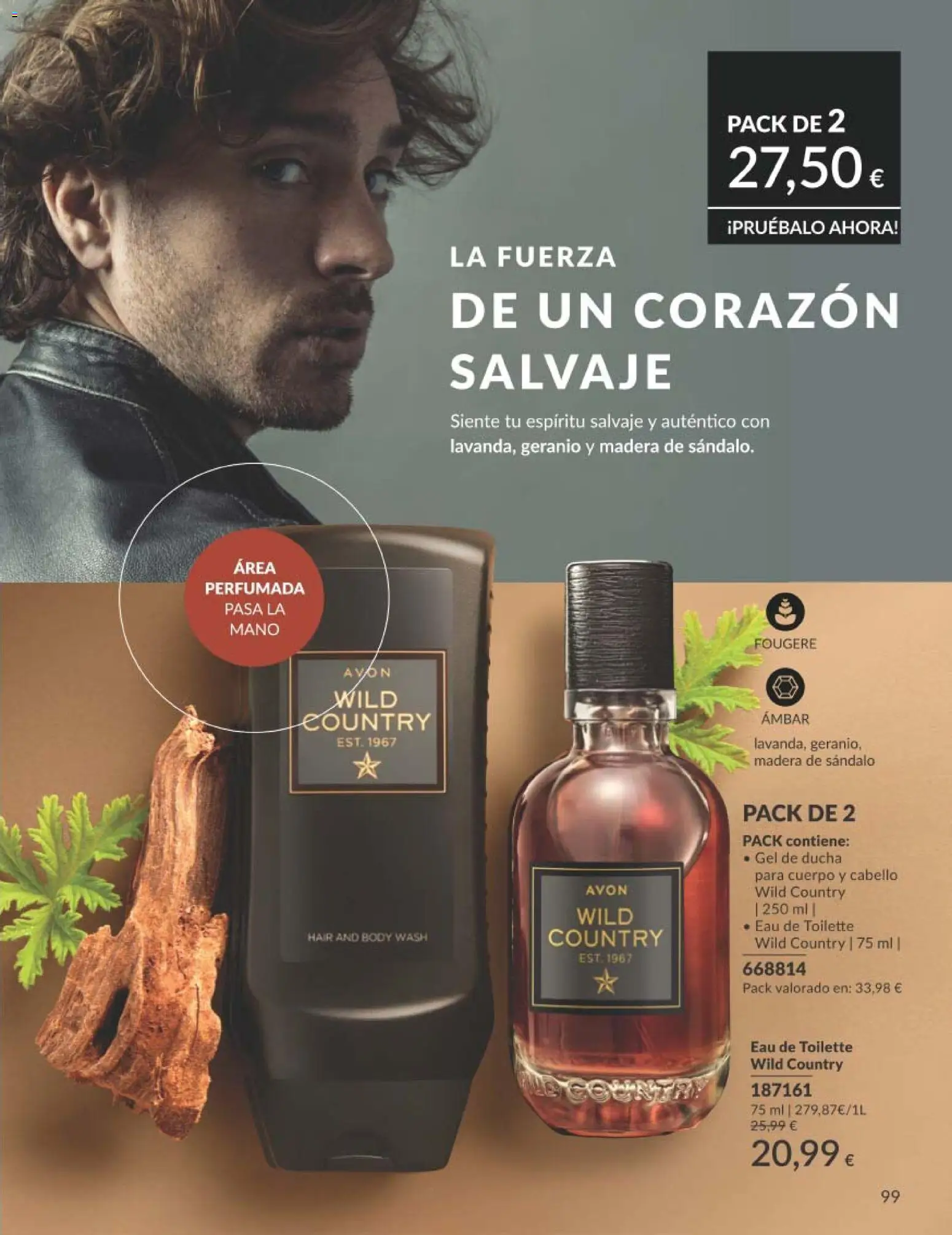 Catálogo AVON campaña 4 │ válido desde el 01.04.2026 | Página: 99 | Productos: Eau de toilette, Gel de ducha, Body, Ducha