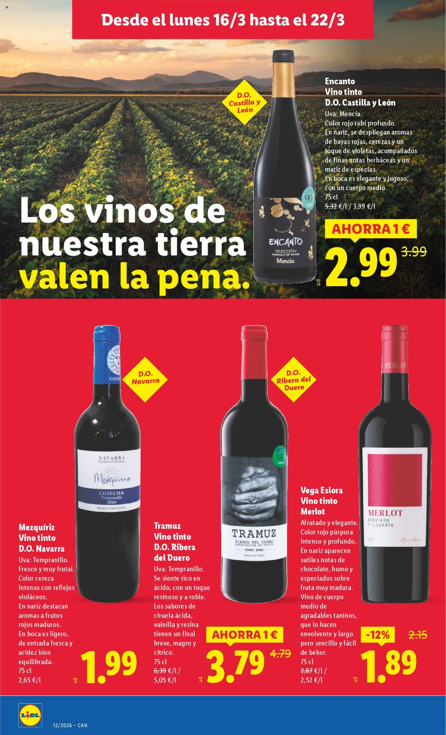 Lidl folleto │ válido desde el 16.03.2026 | Página: 16 | Productos: Vino
