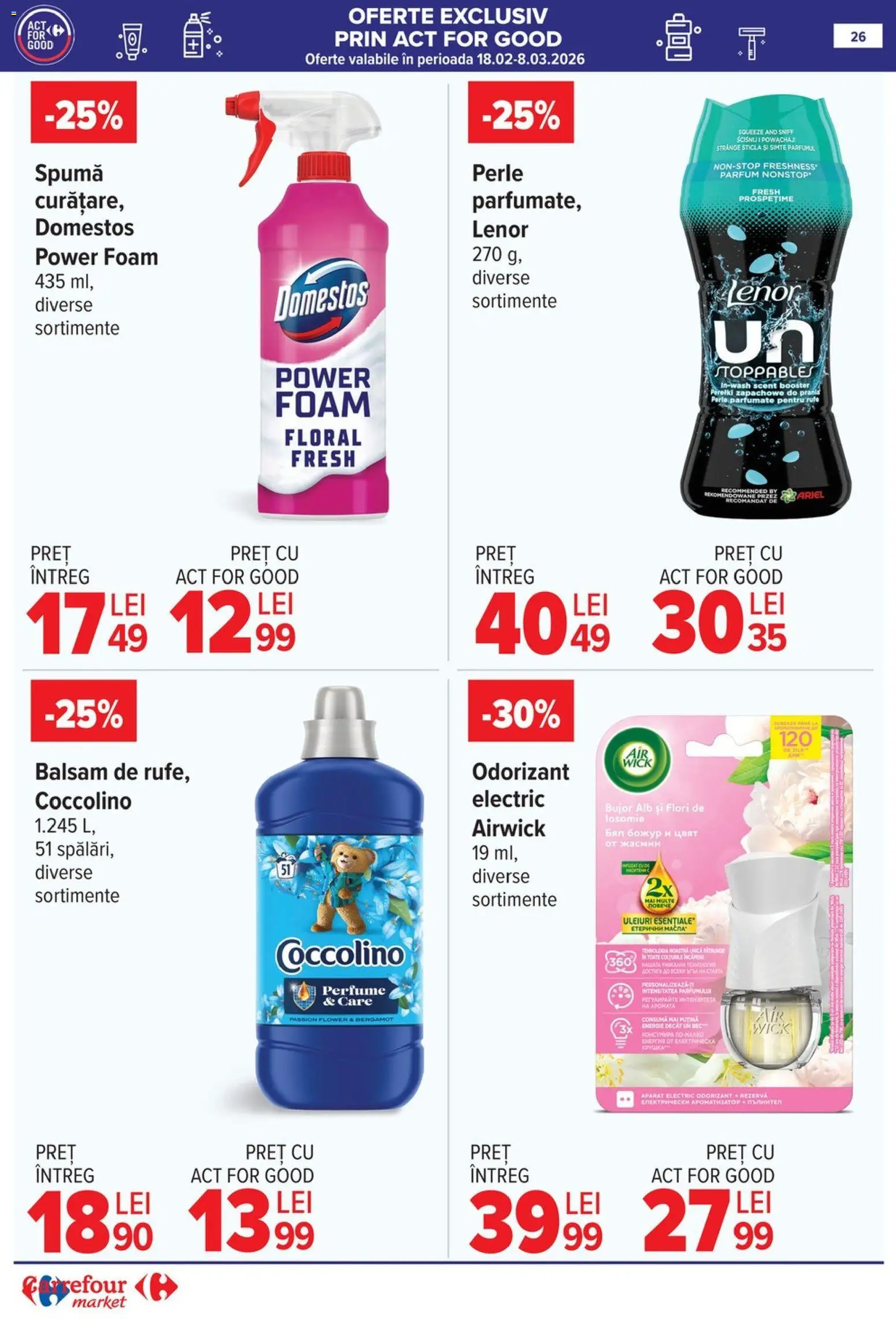 Noul catalog Carrefour – valabil de la 25.02.2026 | Pagină: 28 | Produse: Akrilik boya, Parfum, Balsam