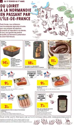 Intermarché - Prévisualisation de 4 SAUCISSES DE PORC AU BLEU D'AUVERGNE TRADIVAL, 400 g - 9,98 € le kg valide à partir de 17.02.2026 | Page: 2