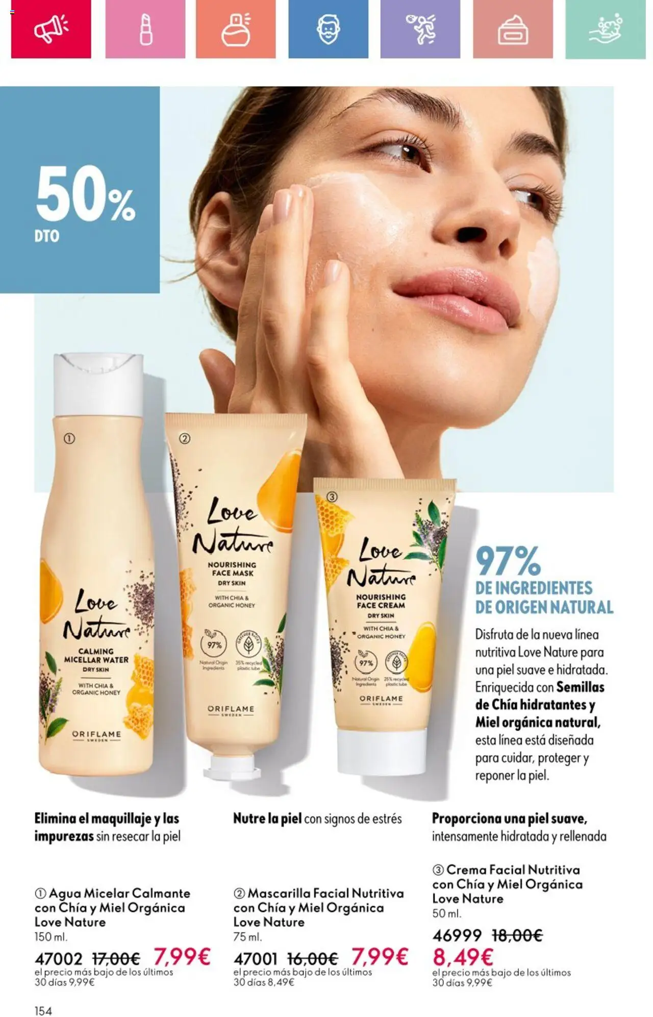 Oriflame - Catálogo Campaña 9 │ válido desde el 22.06.2025 | Página: 154 | Productos: Maquillaje, Ψηφιακή κάμερα, Crema facial, Crema