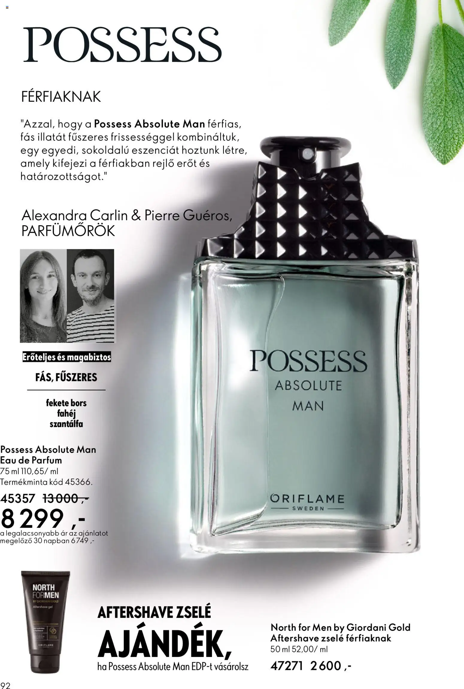 Oriflame akciós ujság - amely érvényes a következő dátumtól: 11.02.2026 | Oldal: 92 | Termékek: Parfüm, Bors