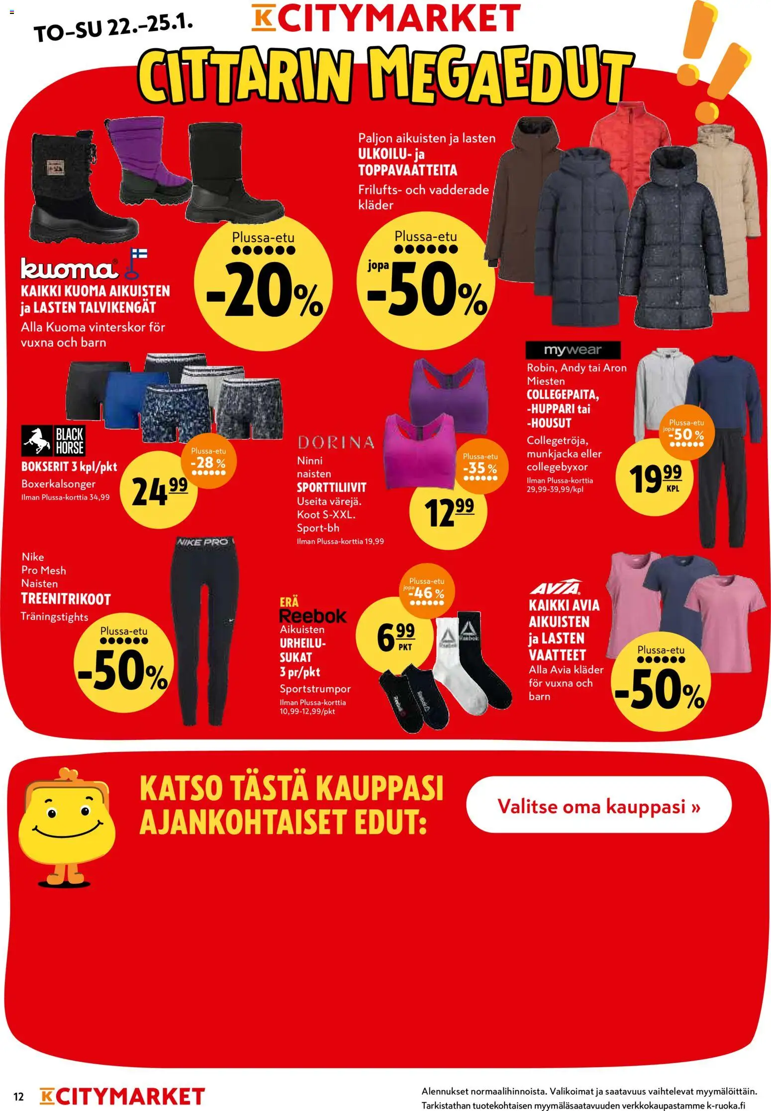 K-Citymarket tarjoukset – voimassa 22.01.2026 alkaen | Sivu: 12