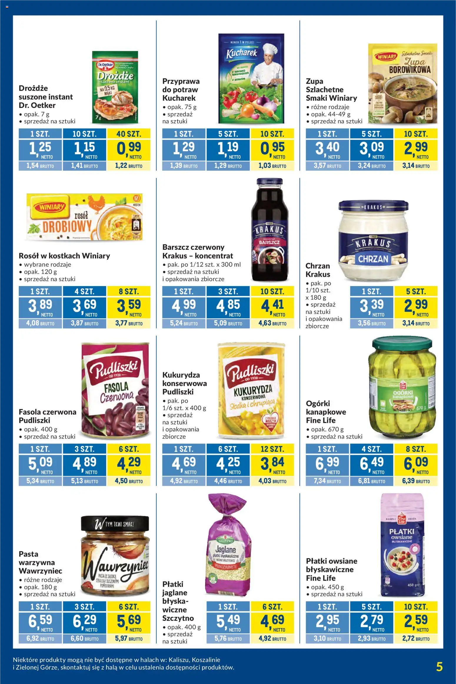 Makro Gazetka - Kupujesz więcej płacisz mniej od 28.10.2025 | Strona: 5 | Produkty: Barszcz, Płatki owsiane, Zupa, Ogórki