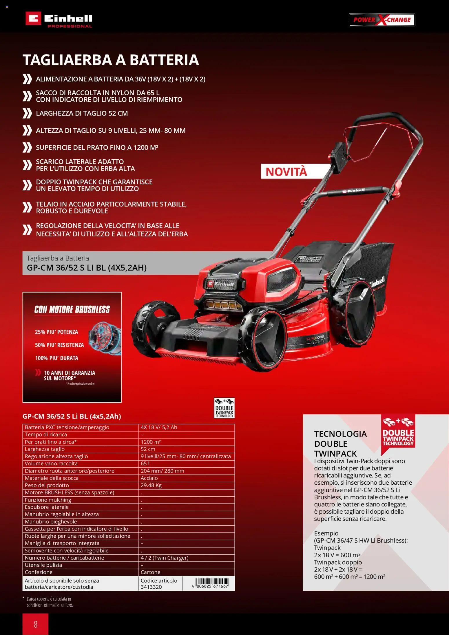 Volantino Einhell del 02.03.2026 | Pagina: 10 | Prodotti: Coperta, Batteria, Batterie, Caricabatterie