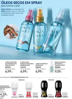 Pré-visualização Catálogo Avon Campanha 3 válido de 01.03.2026 | Página: 166 | Produtos: Autobronzeador, Desodorizante, Antitranspirante, Óleo