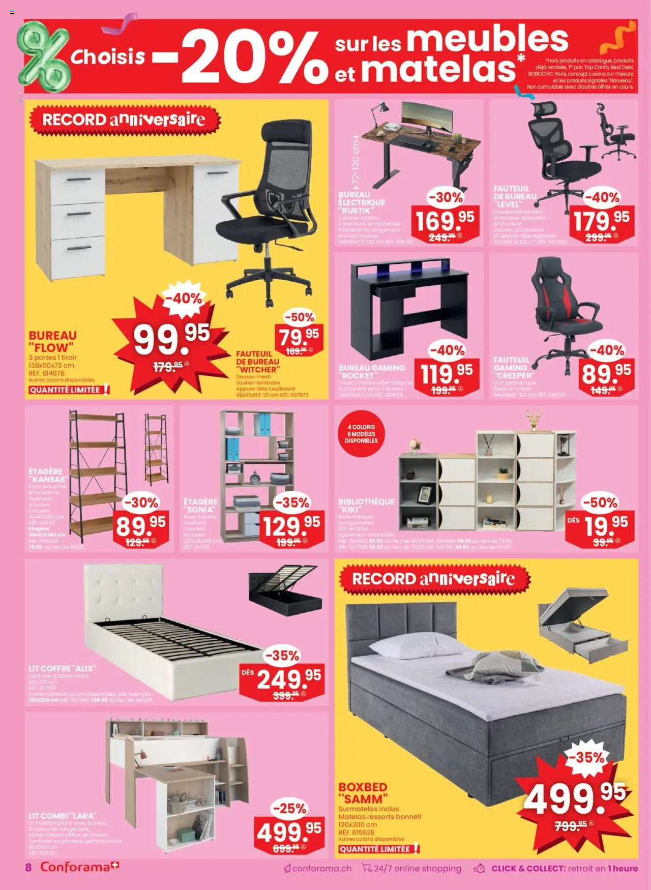 Conforama Aktionen FR – gültig ab 10.09.2025 | Seite: 8 | Produkte: Top