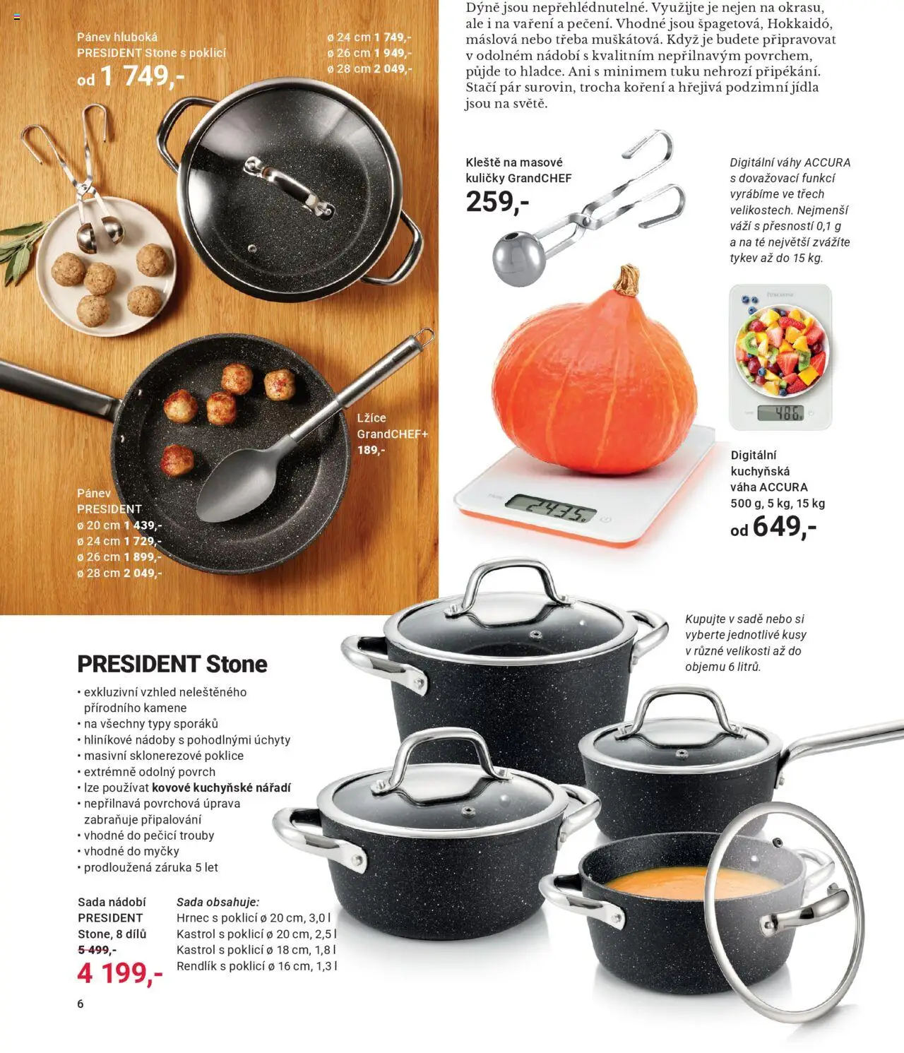 TESCOMA katalog - Podzim/zima 2025 od 20.10.2025 | Strana: 6 | Produkty: Pánev, Váha, Dýně, Rendlík