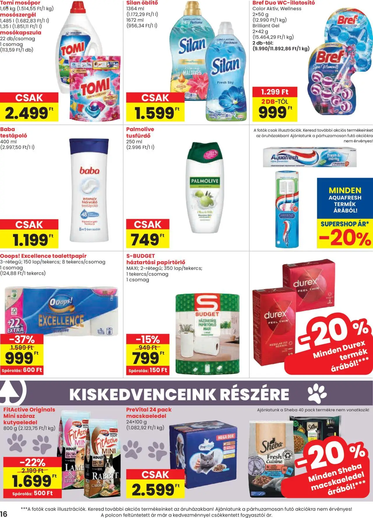 Spar akciós ujság - amely érvényes a következő dátumtól: 29.05.2025 | Oldal: 16 | Termékek: Body, Macskaeledel, Kutyaeledel, Tusfürdő