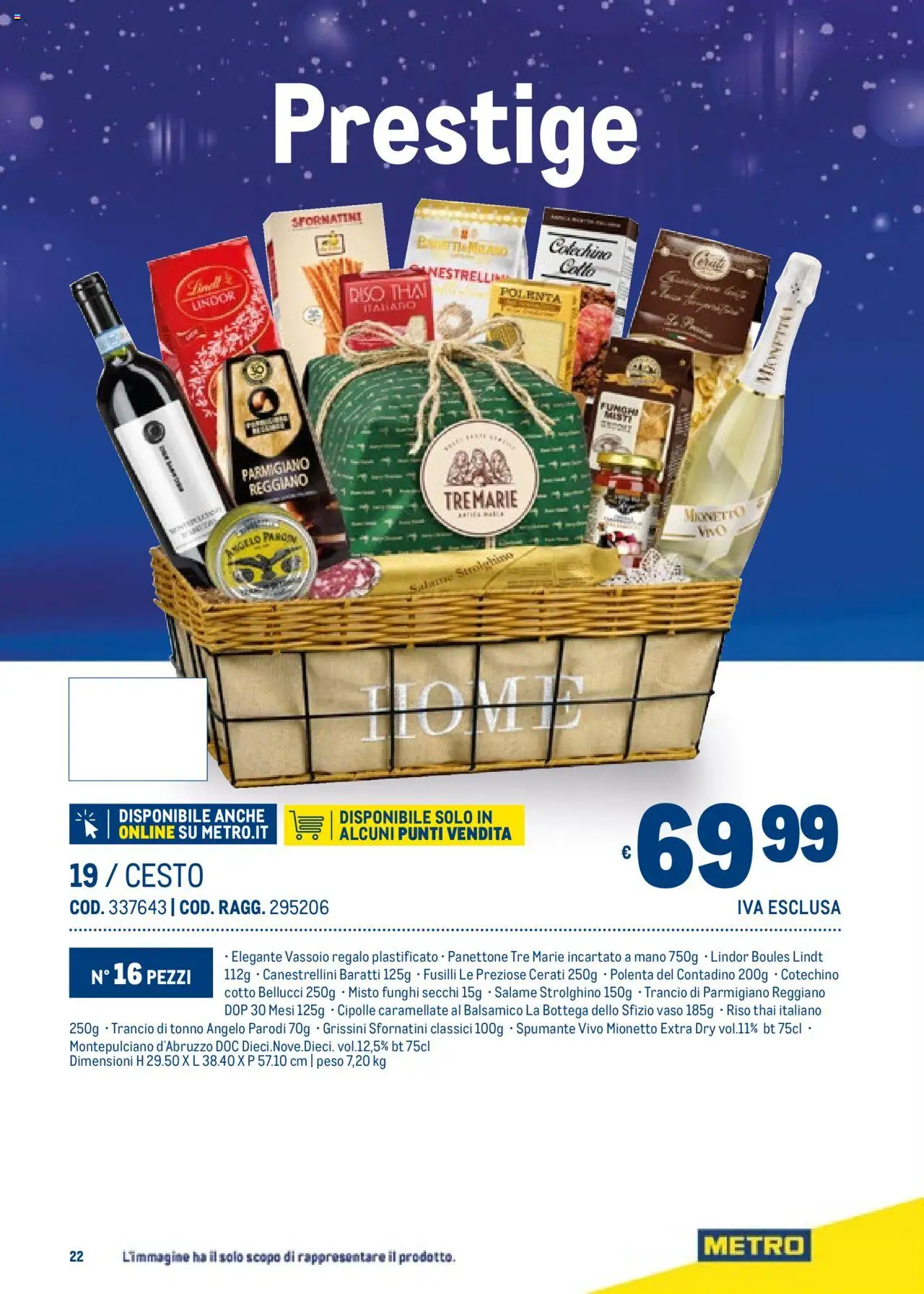Volantino Metro del 06.11.2025 | Pagina: 22 | Prodotti: Grissini, Parmigiano reggiano, Vaso, Cotechino