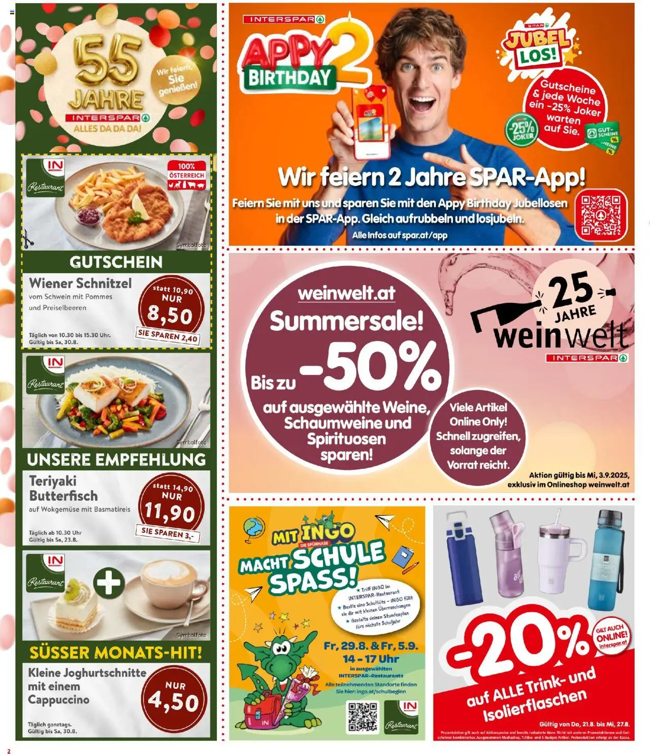 Interspar Flugblatt gültig ab 21.08.2025 | Seite: 2 | Produkte: Uhr