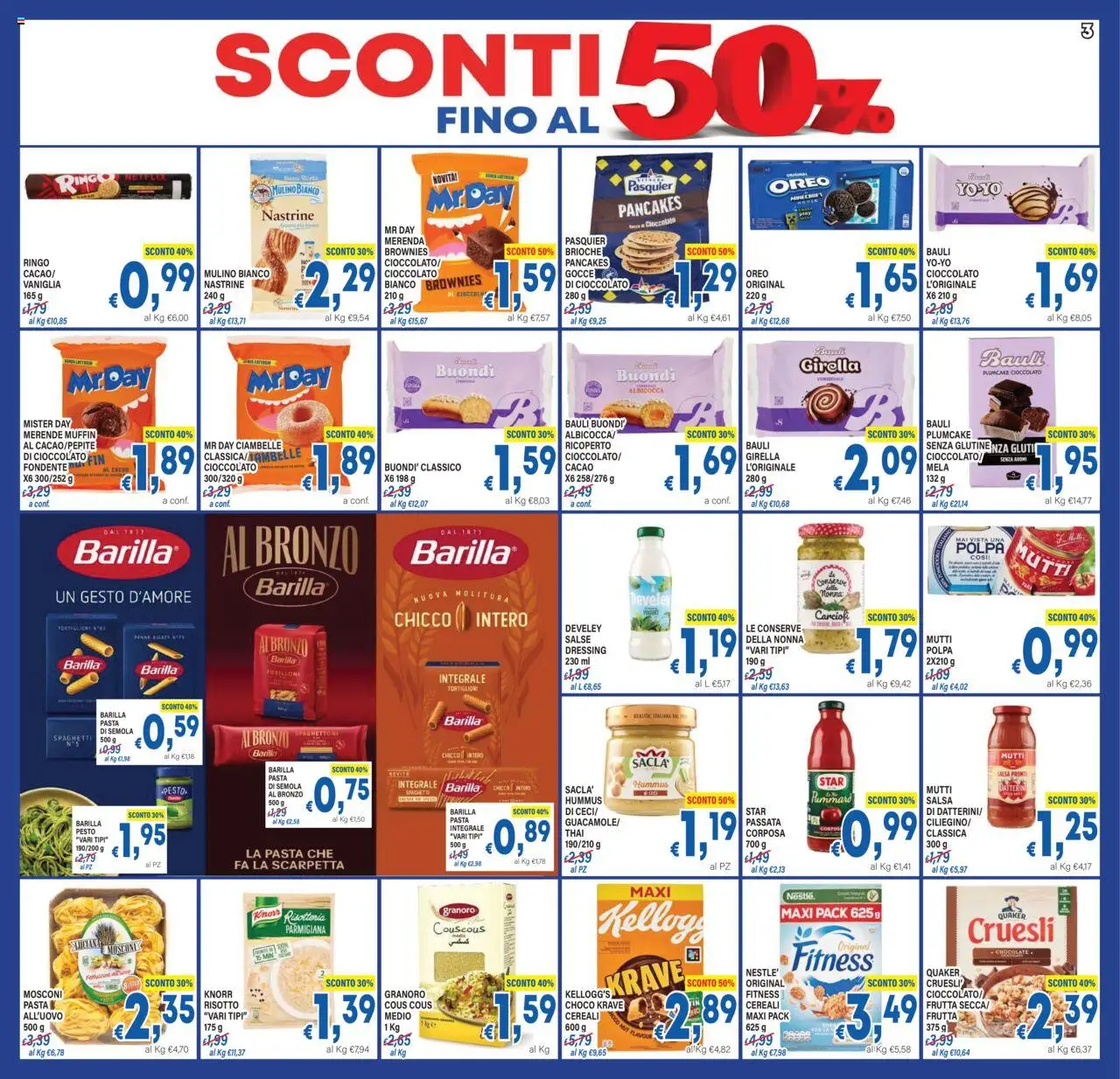 Volantino DEM del 27.08.2025 | Pagina: 3 | Prodotti: Cioccolato, Cereali, Salsa, Plumcake