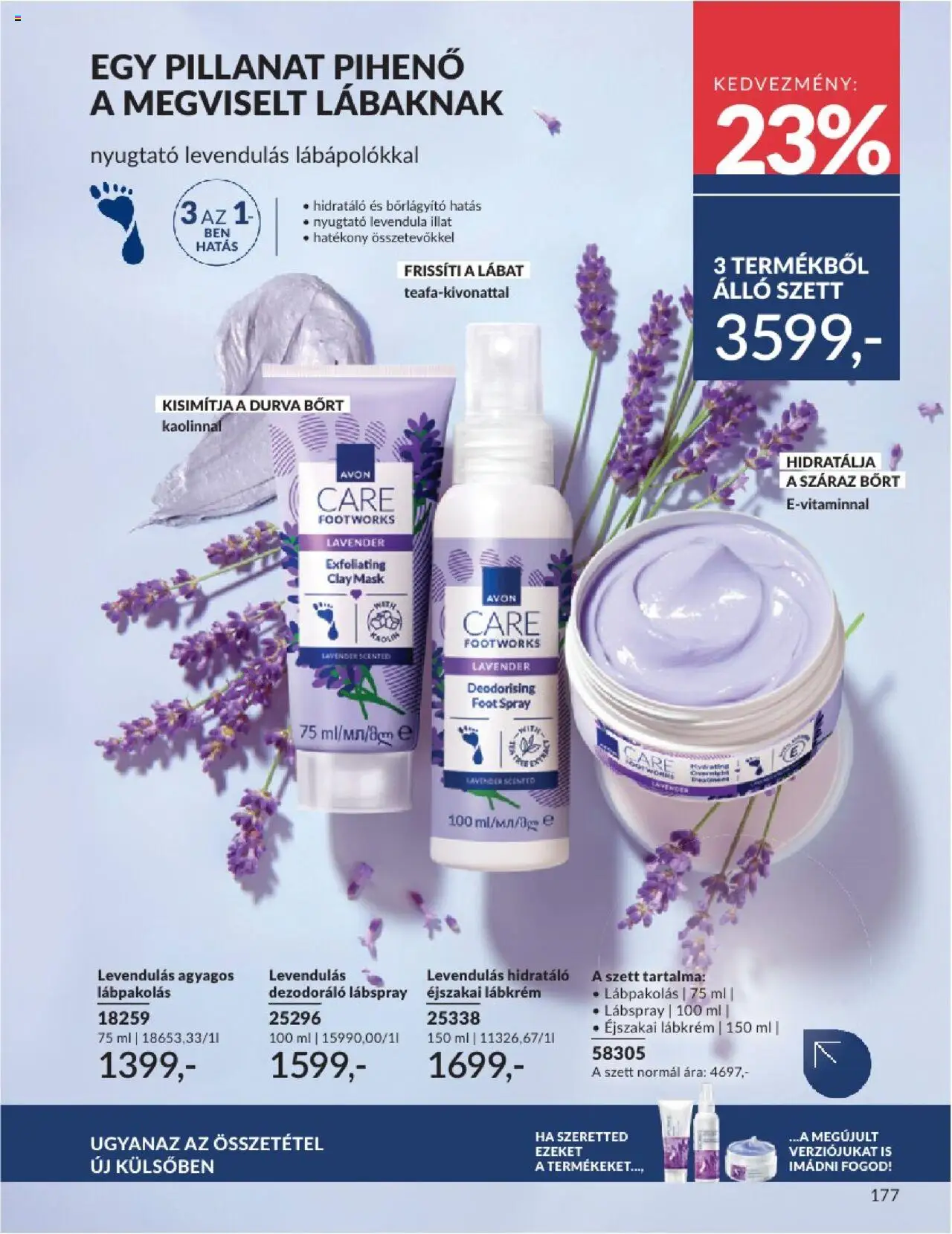 Avon akciós ujság - amely érvényes a következő dátumtól: 01.06.2025 | Oldal: 177 | Termékek: Levendula