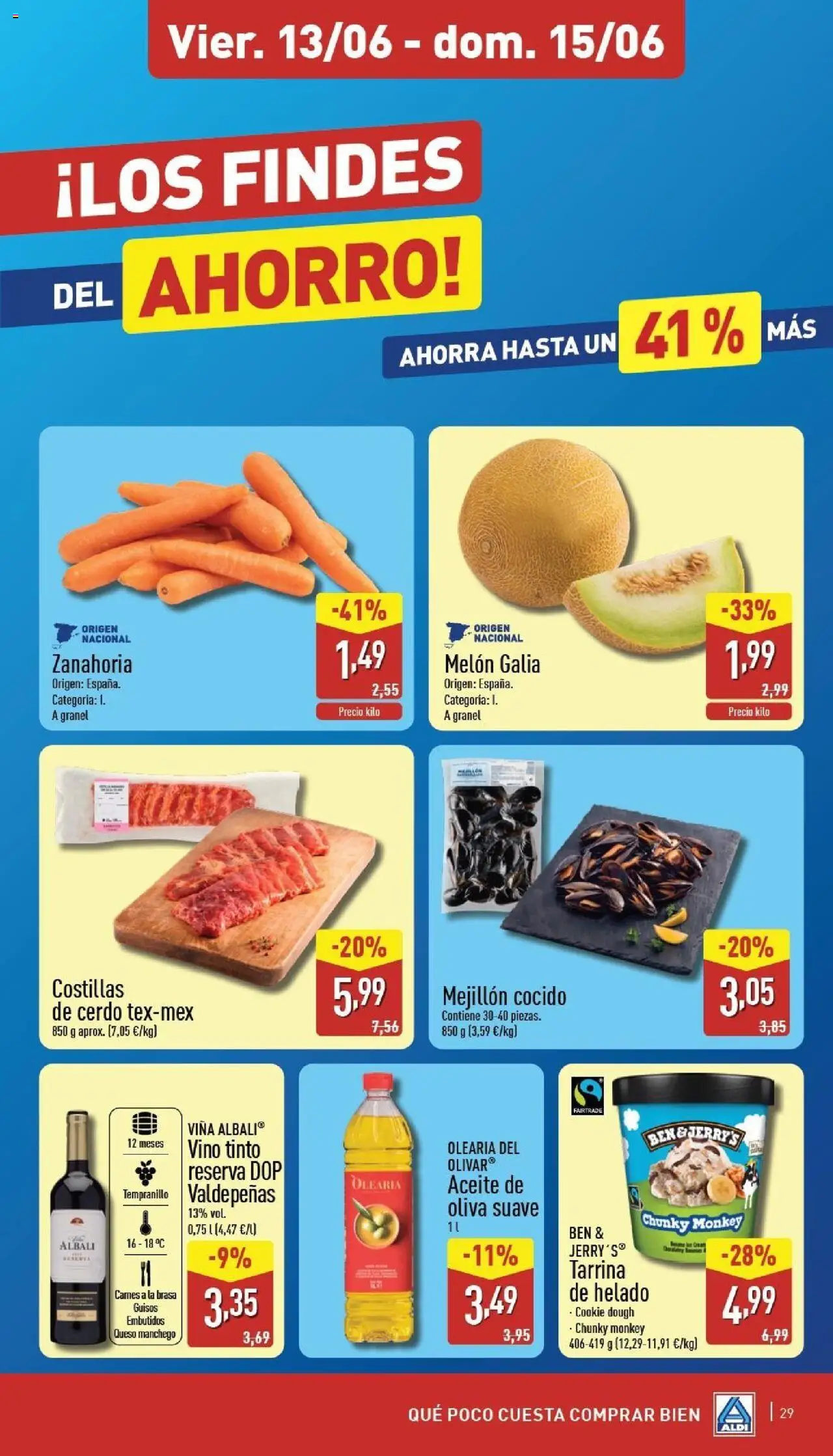 Aldi folleto Canarias │ válido desde el 09.06.2025 | Página: 29 | Productos: Φορτιστής, Aceite, Cerdo, Zanahoria