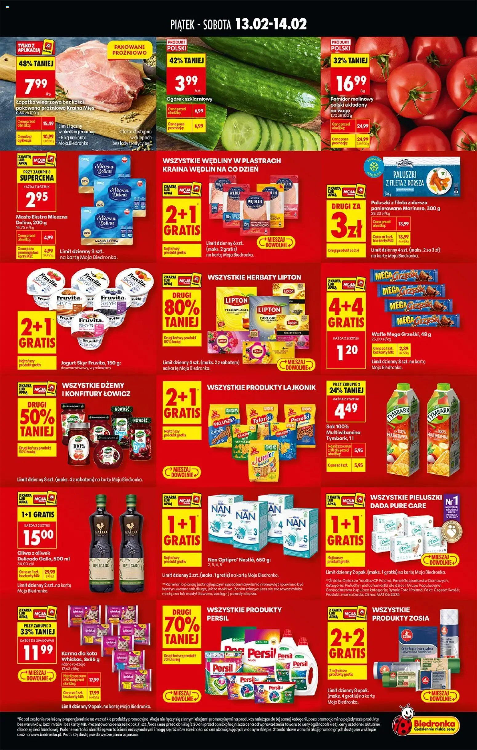 Biedronka gazetka - Tani weekend od 13.02.2026 | Strona: 2 | Produkty: Pomidor malinowy, Kraina mięs, Jogurt, Sok
