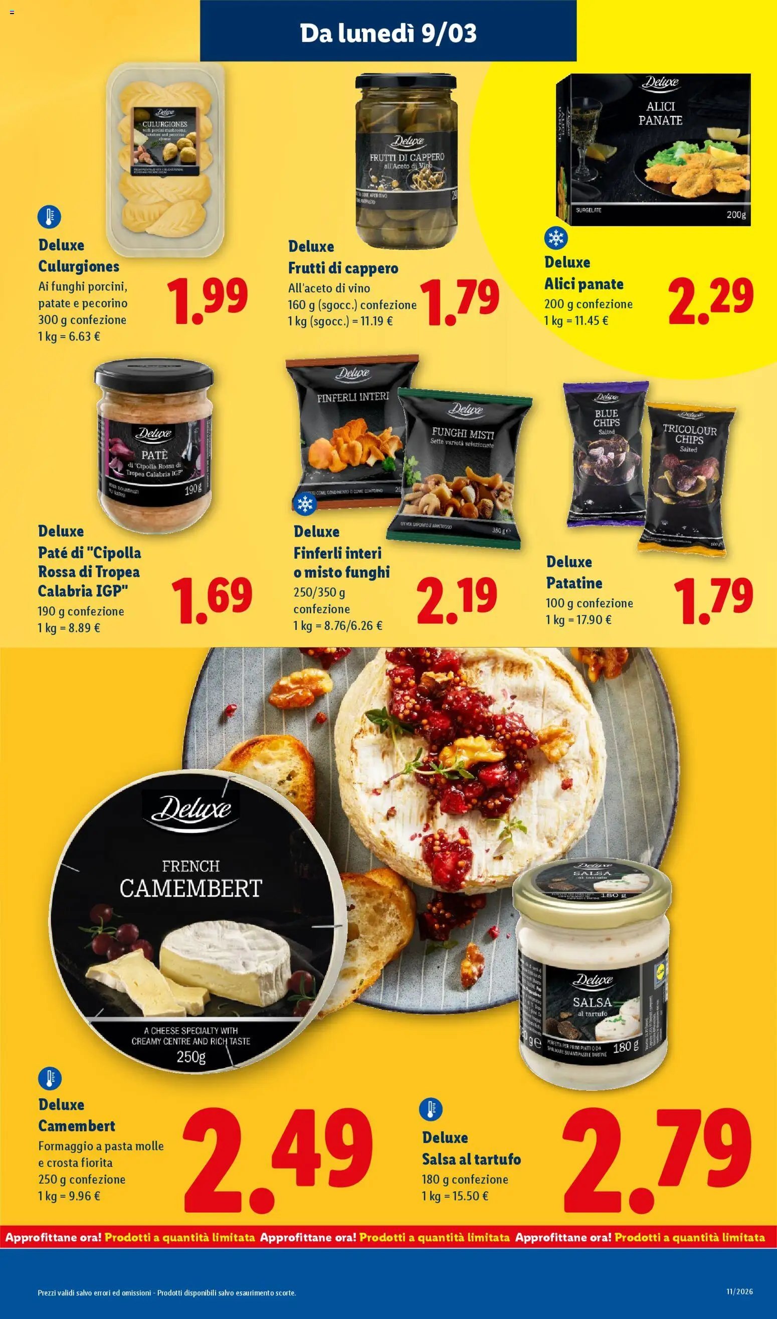 Volantino Lidl del 09.03.2026 | Pagina: 17 | Prodotti: Patate, Pasta, Alici, Aperitivo