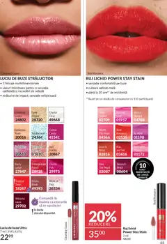Ofertele Avon valabile de la 01.11.2025 | Pagină: 65 | Produse: Blush, Ruj, Luciu de buze
