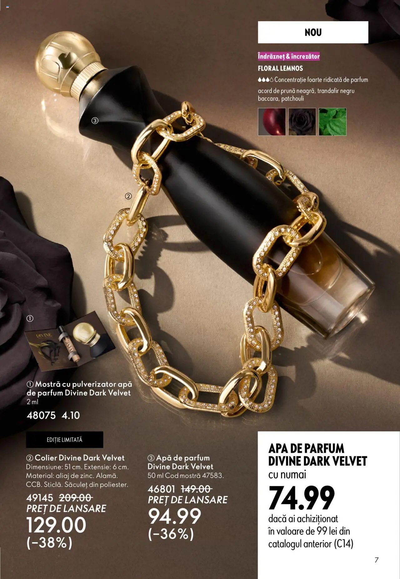 Noul catalog Oriflame – valabil de la 22.10.2025 | Pagină: 7 | Produse: Trandafir, Colier, Parfum, Apă