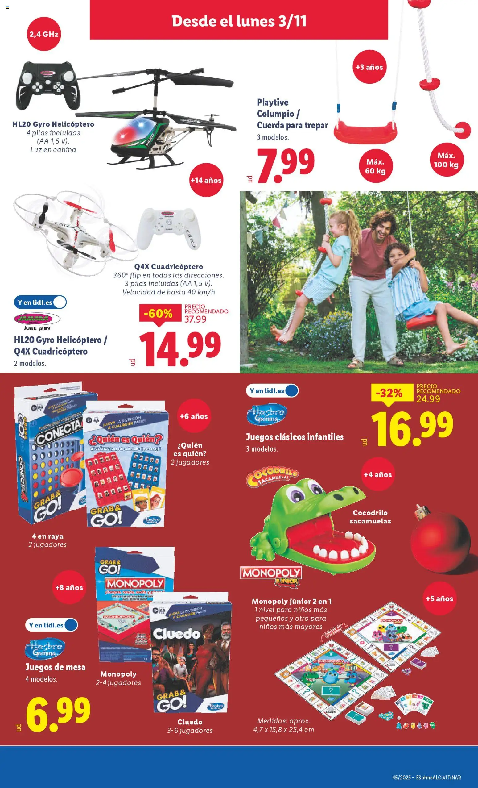 Lidl folleto de bazar │ válido desde el 03.11.2025 | Página: 11 | Productos: Drone, Juegos de mesa, Mesa