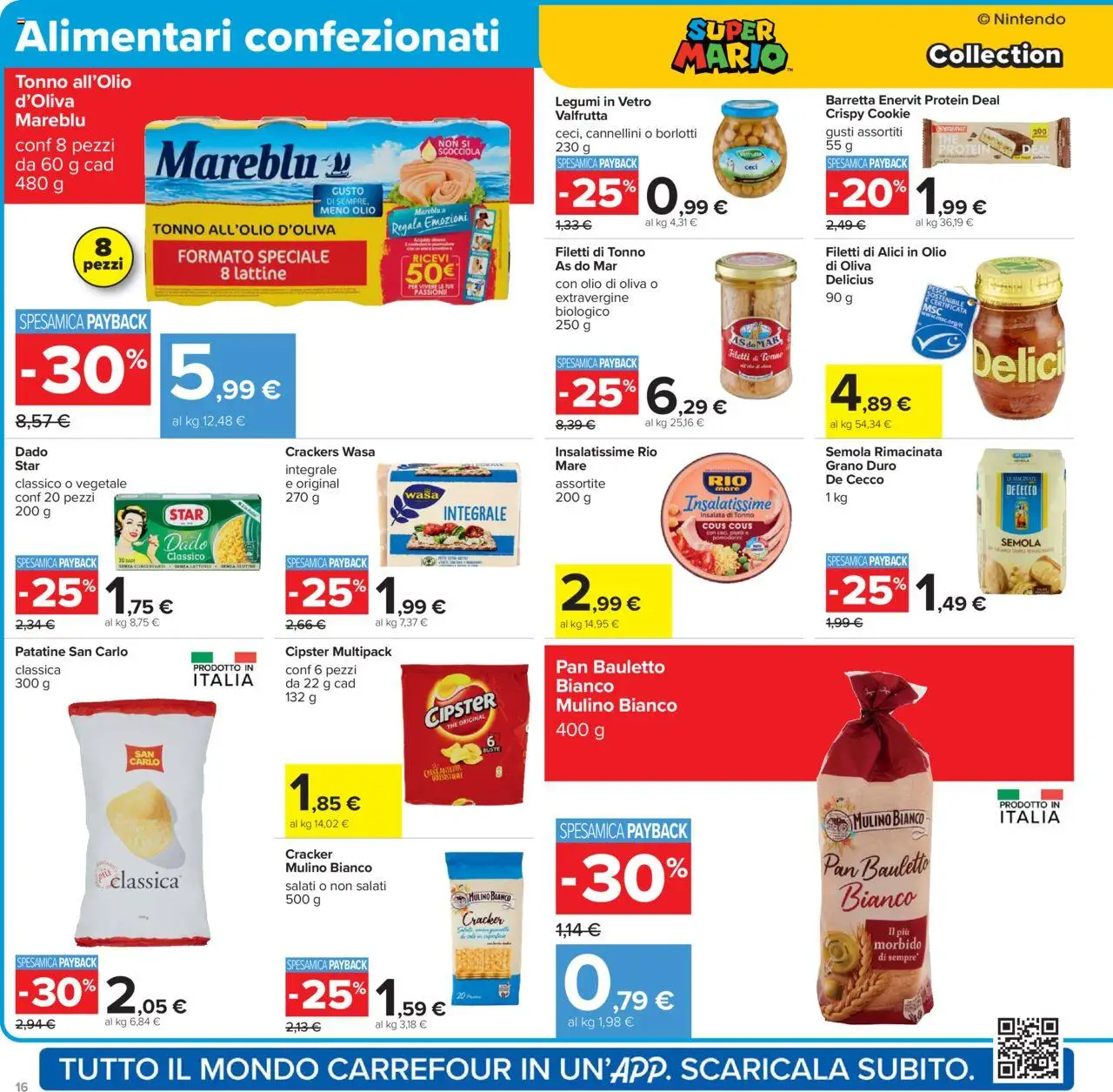 Volantino Carrefour del 15.09.2025 | Pagina: 16 | Prodotti: Olio, Crackers, Barretta, Alici