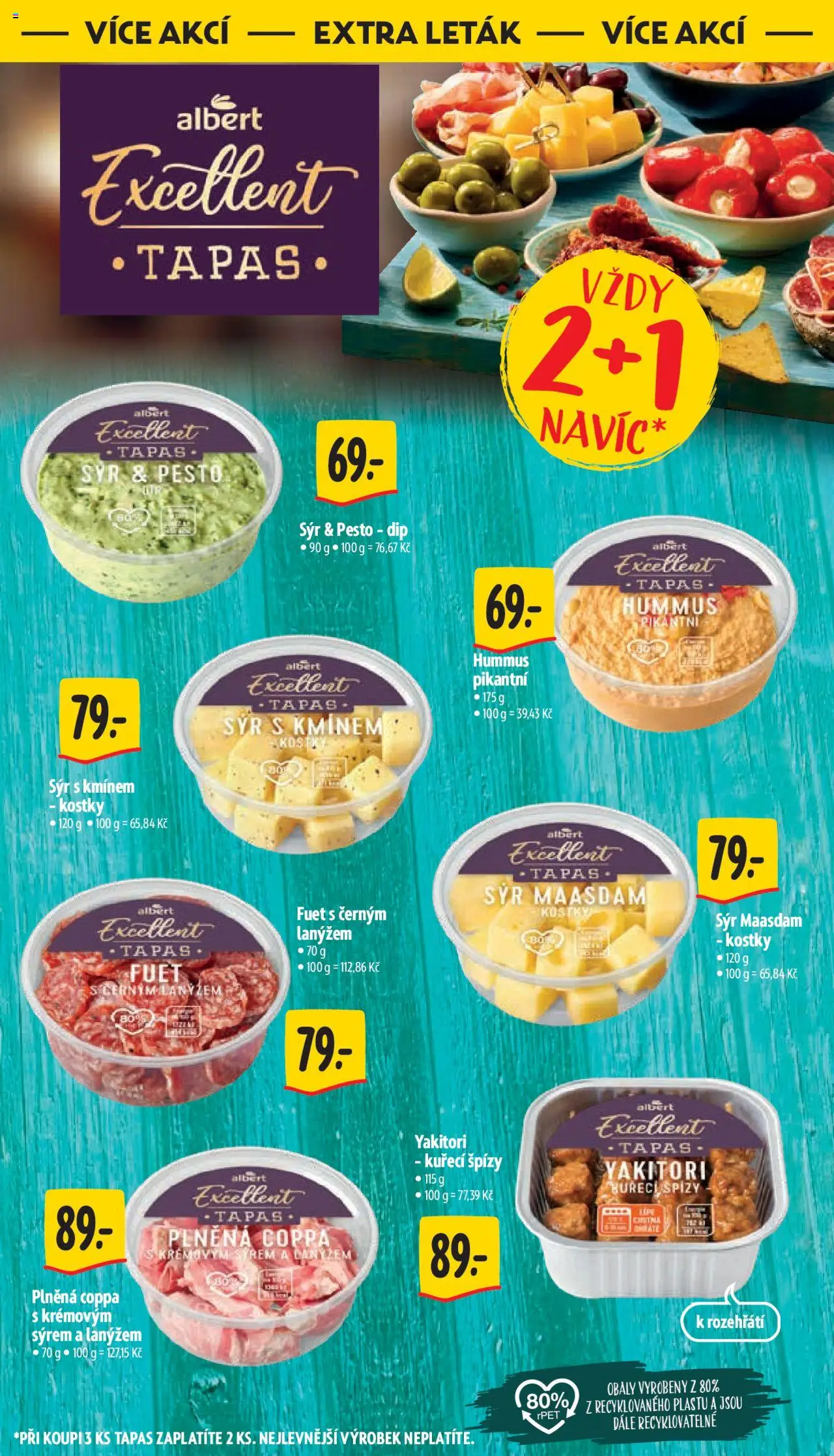 Albert leták - Supermarket od 10.09.2025 | Strana: 38 | Produkty: Hummus, Tapas, Pesto, Kostky