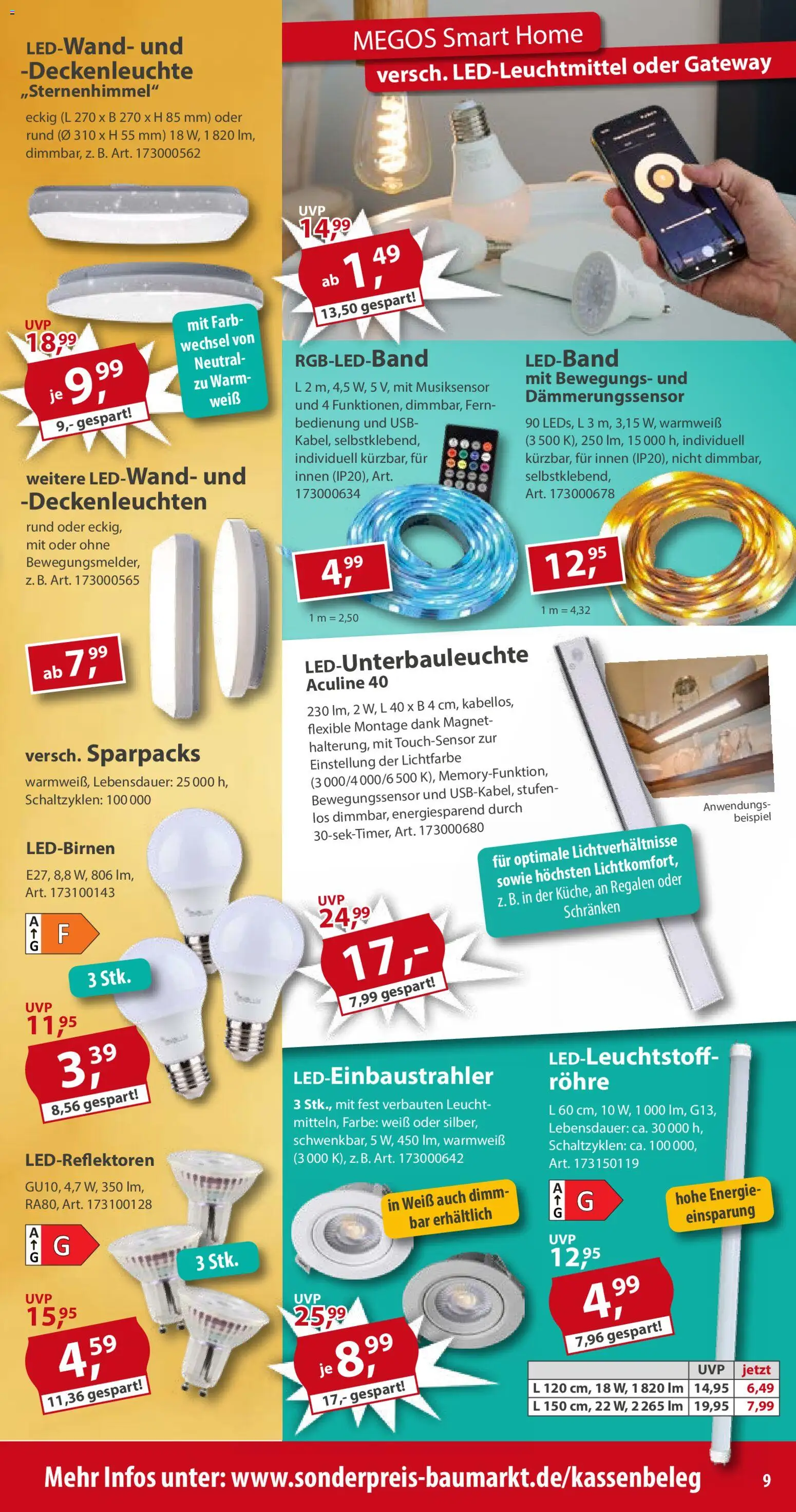 Sonderpreis Baumarkt Prospekt 	 – gültig ab 01.11.2025 | Seite: 9 | Produkte: USB
