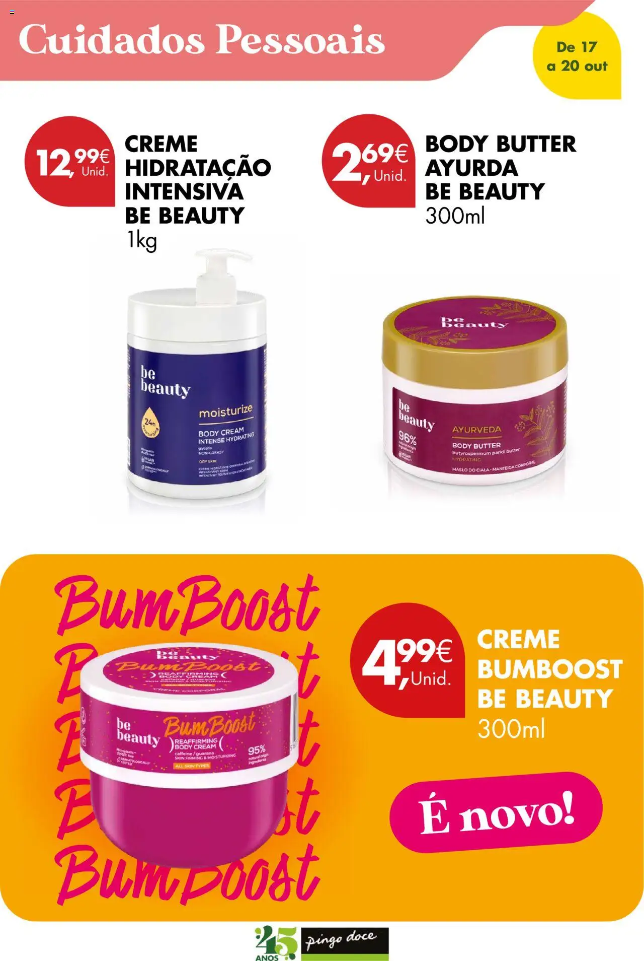 Pingo Doce Poupe este Fim de Semana │ válido de 17.10.2025 | Página: 16 | Produtos: Creme corporal, Manteiga, Creme