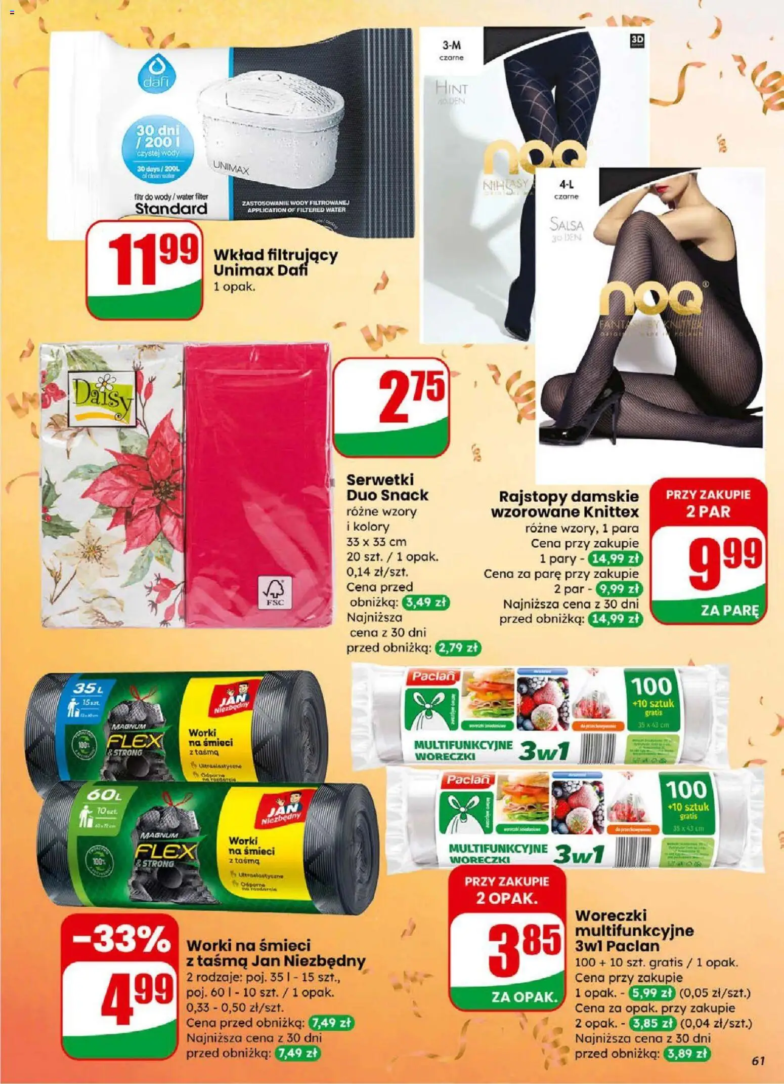 Dino Gazetka od 31.12.2025 | Strona: 61 | Produkty: Filtr do wody, Rajstopy