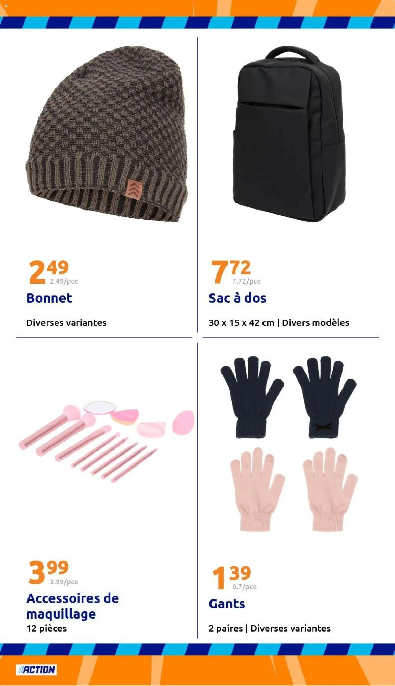 {H1} | Page: 25 | Produits: Bonnet, Sac, Maquillage, Sac à dos