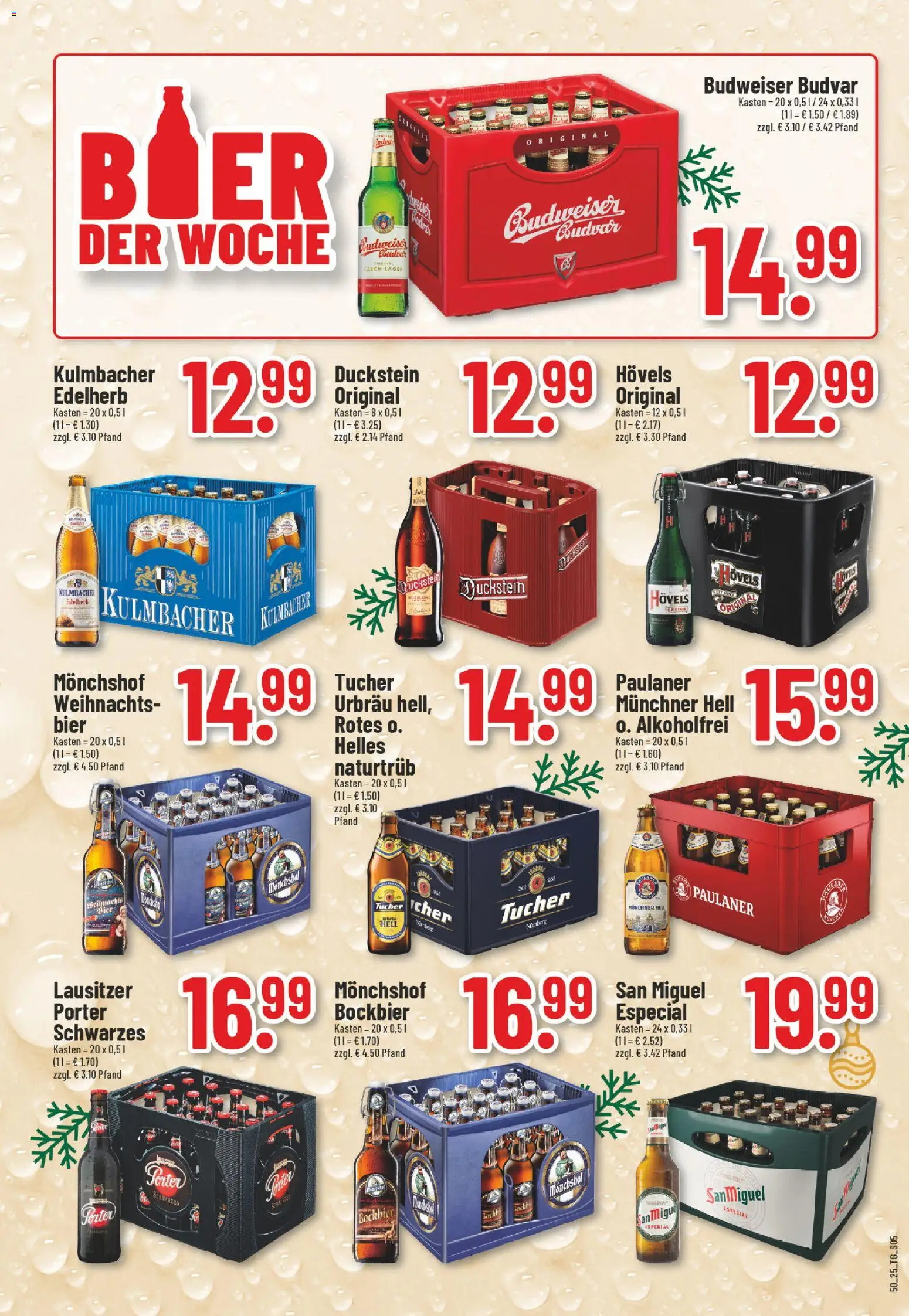 Trinkgut Prospekt – gültig ab 08.12.2025 | Seite: 15 | Produkte: Monchshof, Bier, Budweiser, Paulaner