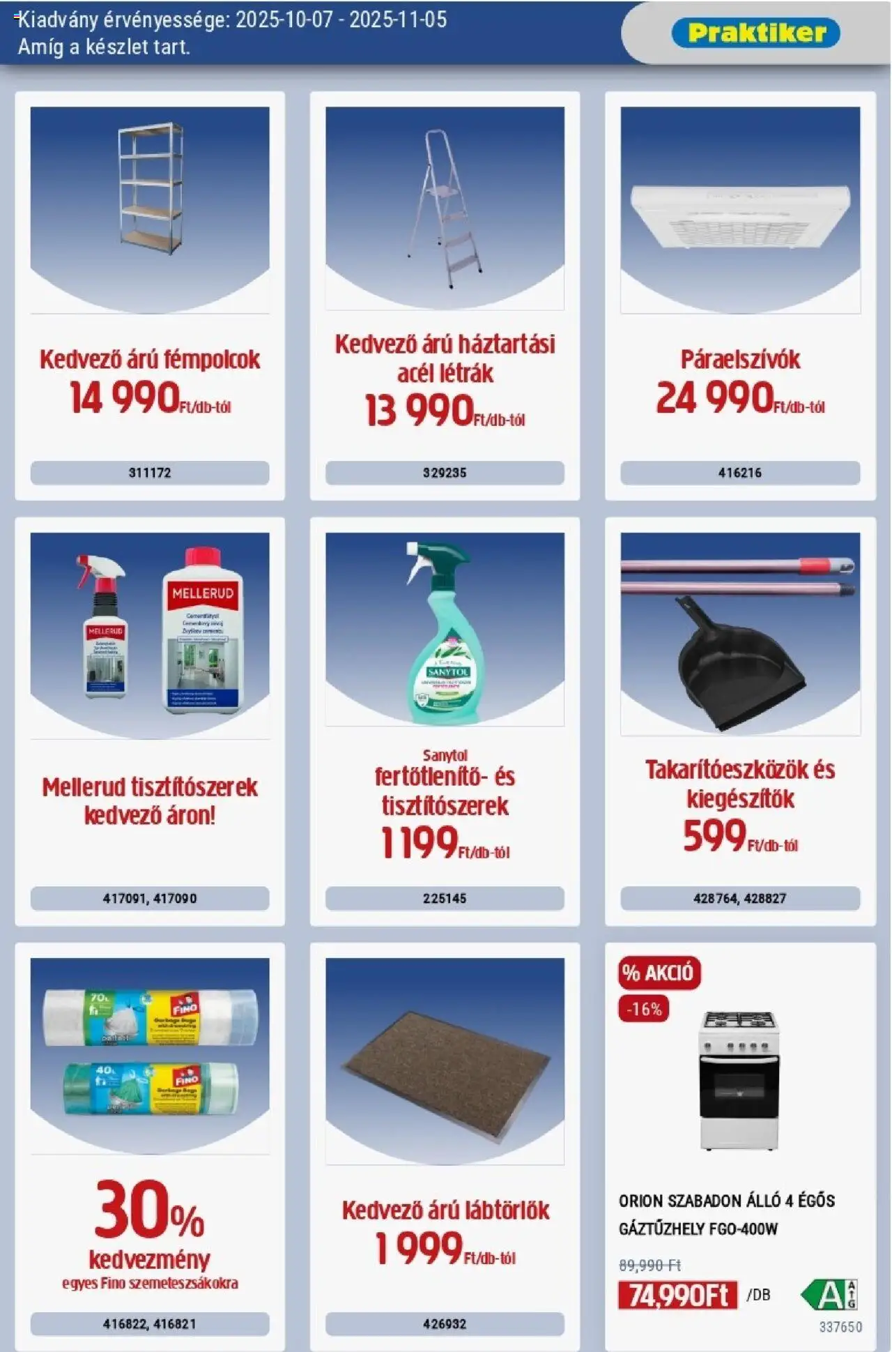 AlphaZoo akciós ujság - amely érvényes a következő dátumtól: 07.10.2025 | Oldal: 31 | Termékek: Gáztűzhely
