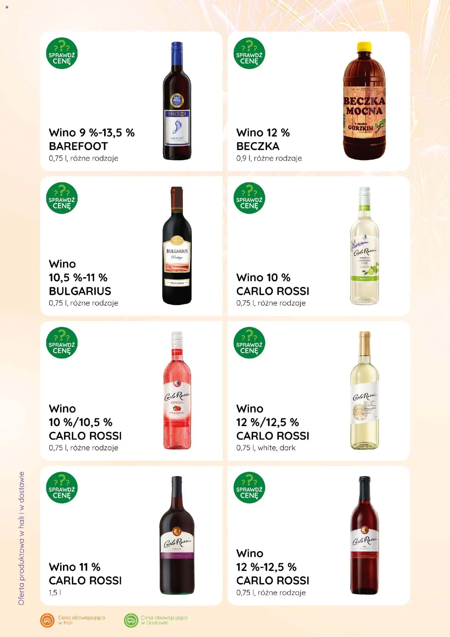 Eurocash Gazetka - Katalog Alkoholowy od 01.01.2026 | Strona: 50 | Produkty: Merlot, Wino, Carlo Rossi