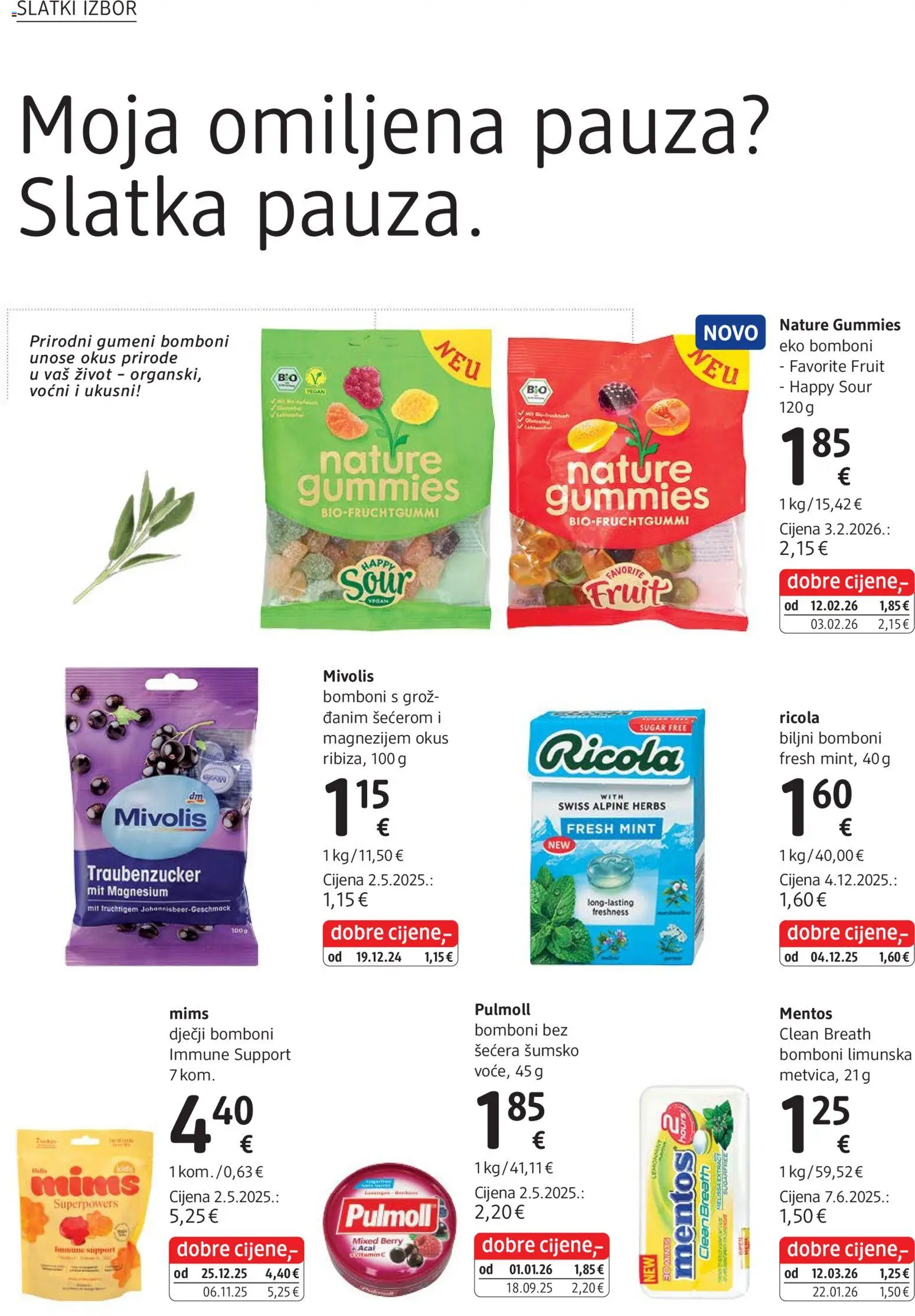 DM katalog | vrijedi od 01.04.2026 | Stranica: 28 | Proizvodi: Bomboni