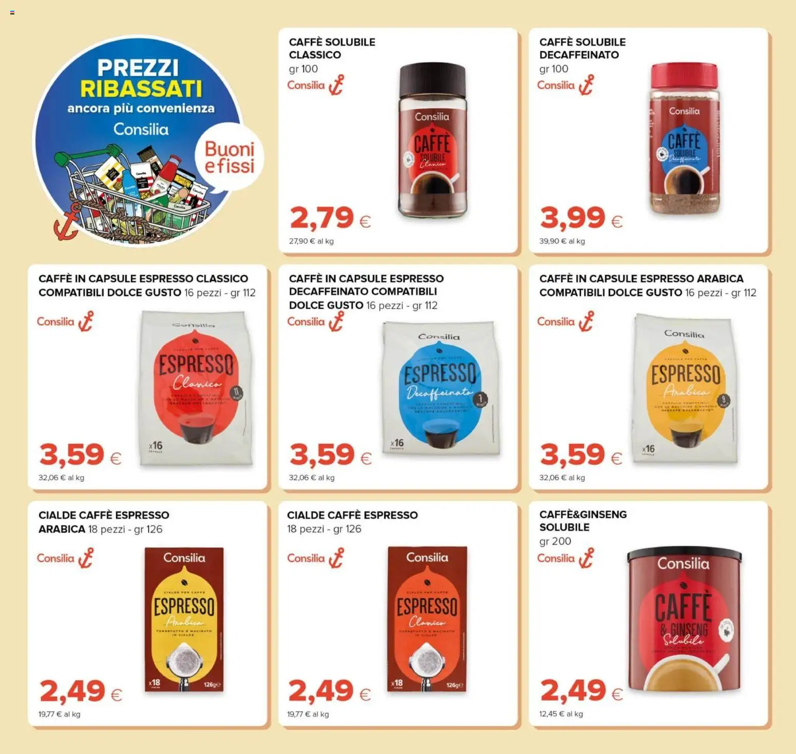 Volantino Oasi del 23.04.2026 | Pagina: 22 | Prodotti: Caffè, Caffe in capsule, Macinato